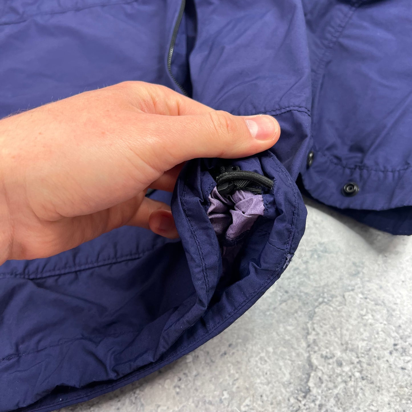 Stone Island Navy Naslan Light Watro Field Jacket XL 23.75”