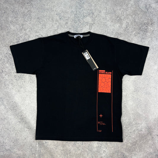 Stone Island Black ‘Spine Book’ Print T-Shirt XL 24” BNWT
