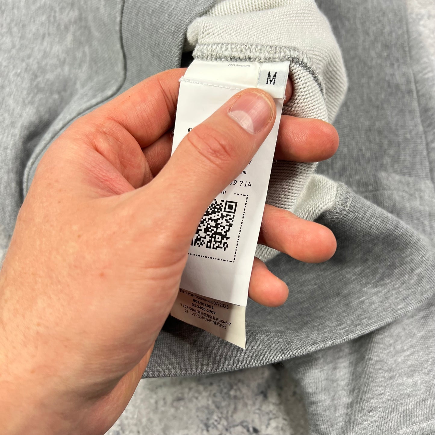 Stone Island Grey Quarter Zip Medium 22.25”