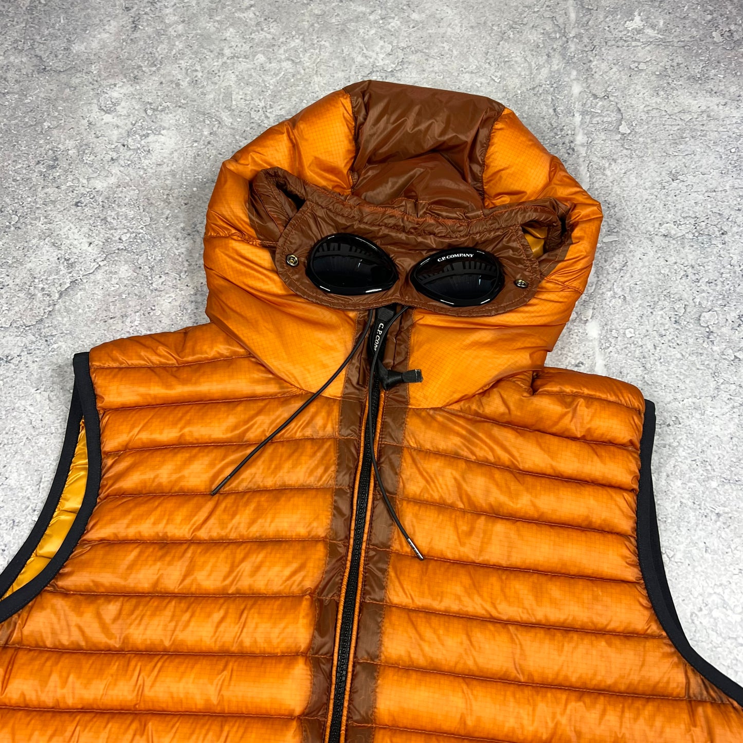 CP Company Orange DD Shell Down Gilet 48- Medium 21.5”