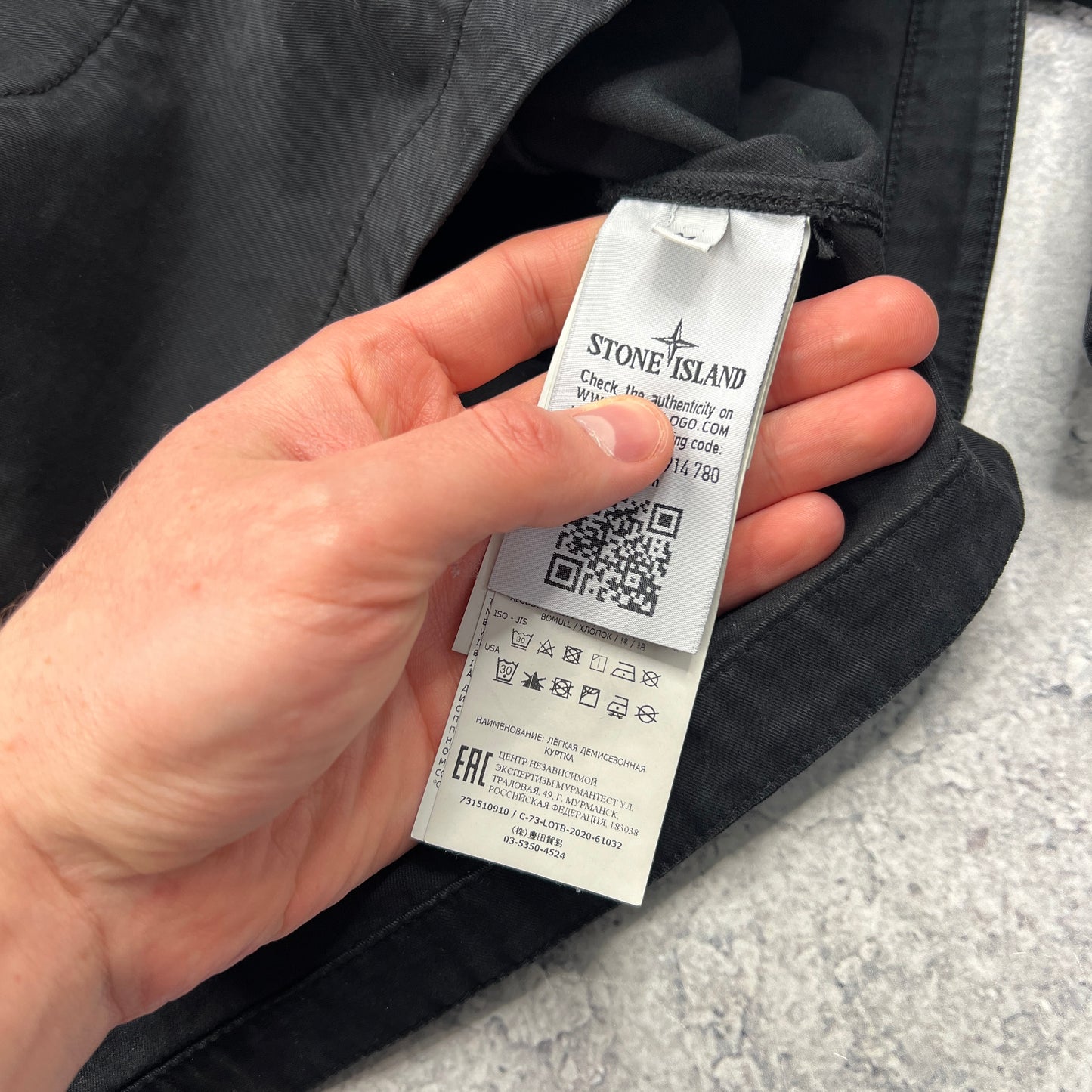 Stone Island Black Pocket Overshirt Medium 21.5”