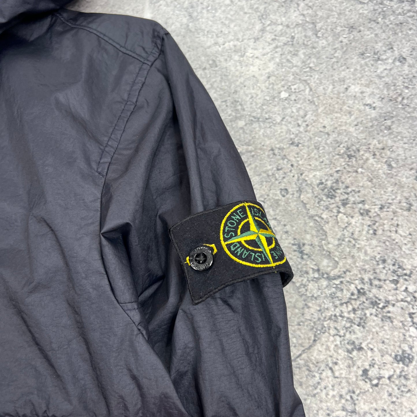 Stone Island Navy Membrana Jacket Small 21”