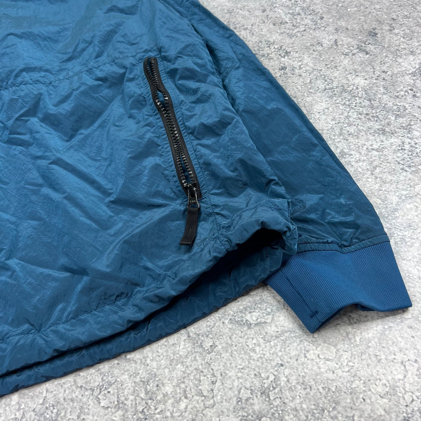 Stone Island Blue Nylon Metal Smock Large 23”