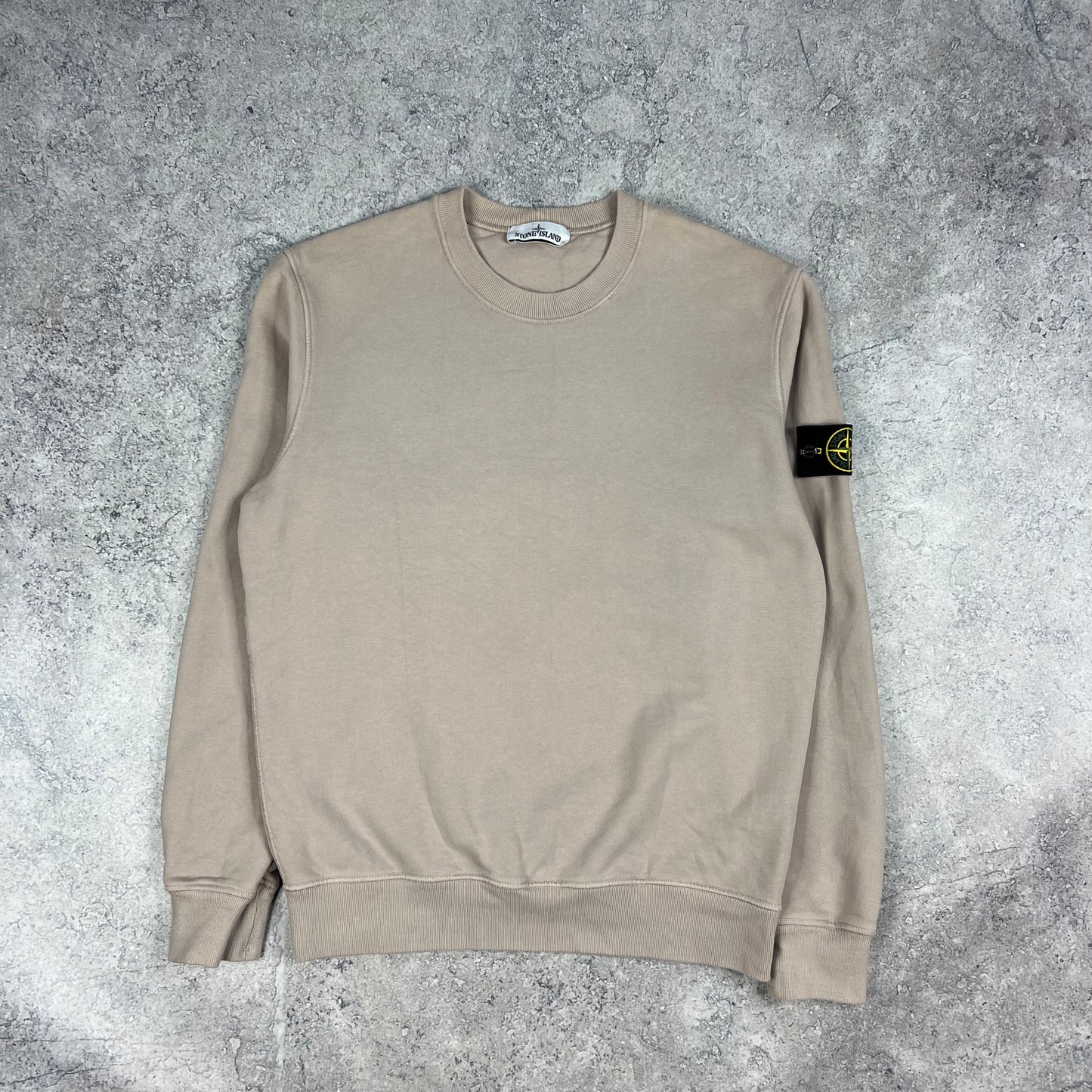 Stone Island Beige Sweatshirt Large 23.25”
