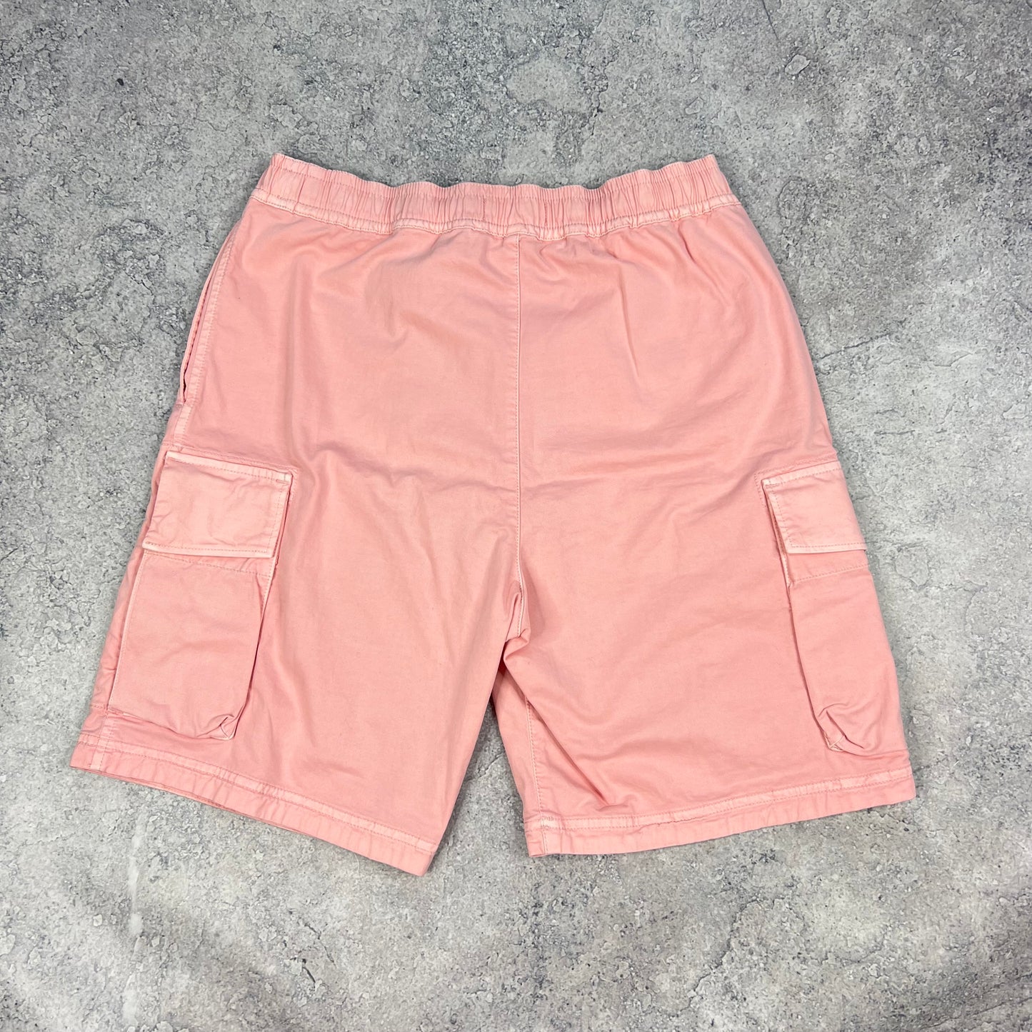 Stone Island Pink Patch Cargo Shorts W30-31”