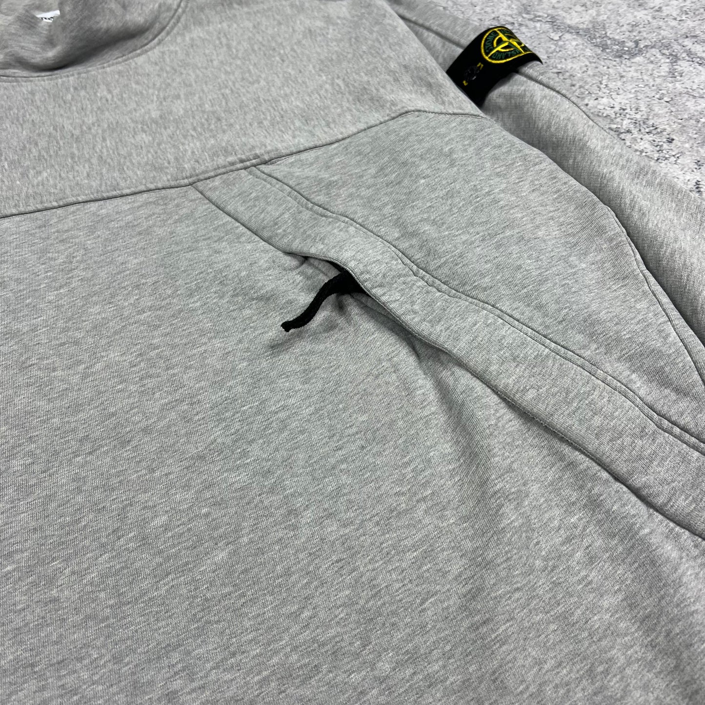 Stone Island Grey Mock Neck Sweatshirt 3XL 27.5”