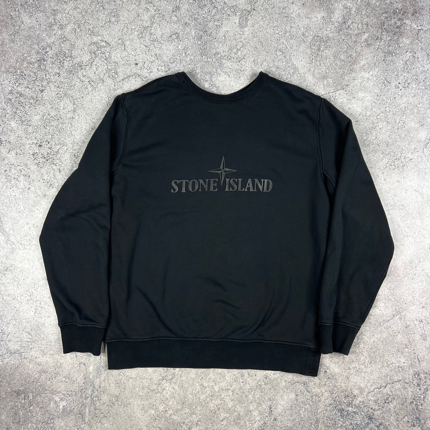 Stone Island Black Reversible Sweatshirt XXL 25.25”