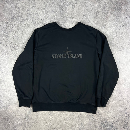 Stone Island Black Reversible Sweatshirt XXL 25.25”