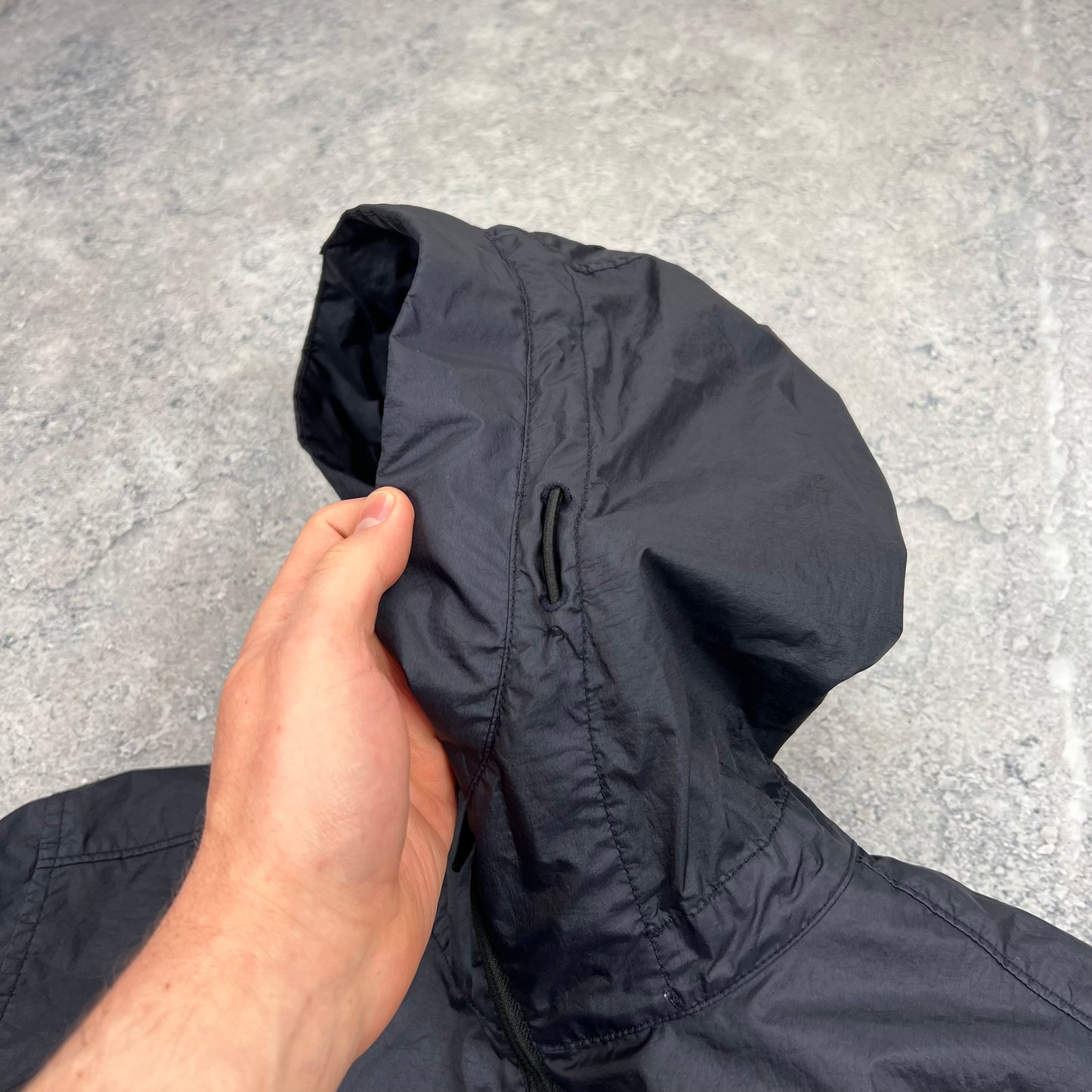 Stone Island Navy Membrana Jacket Small 21”