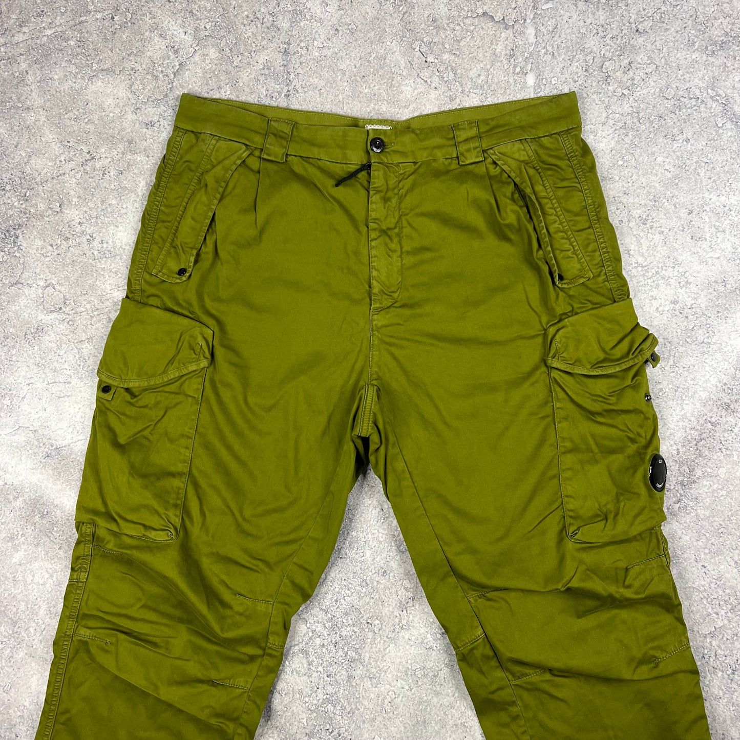 CP Company Green Lens Loose Fit Cargo Trousers Size 54- W38”