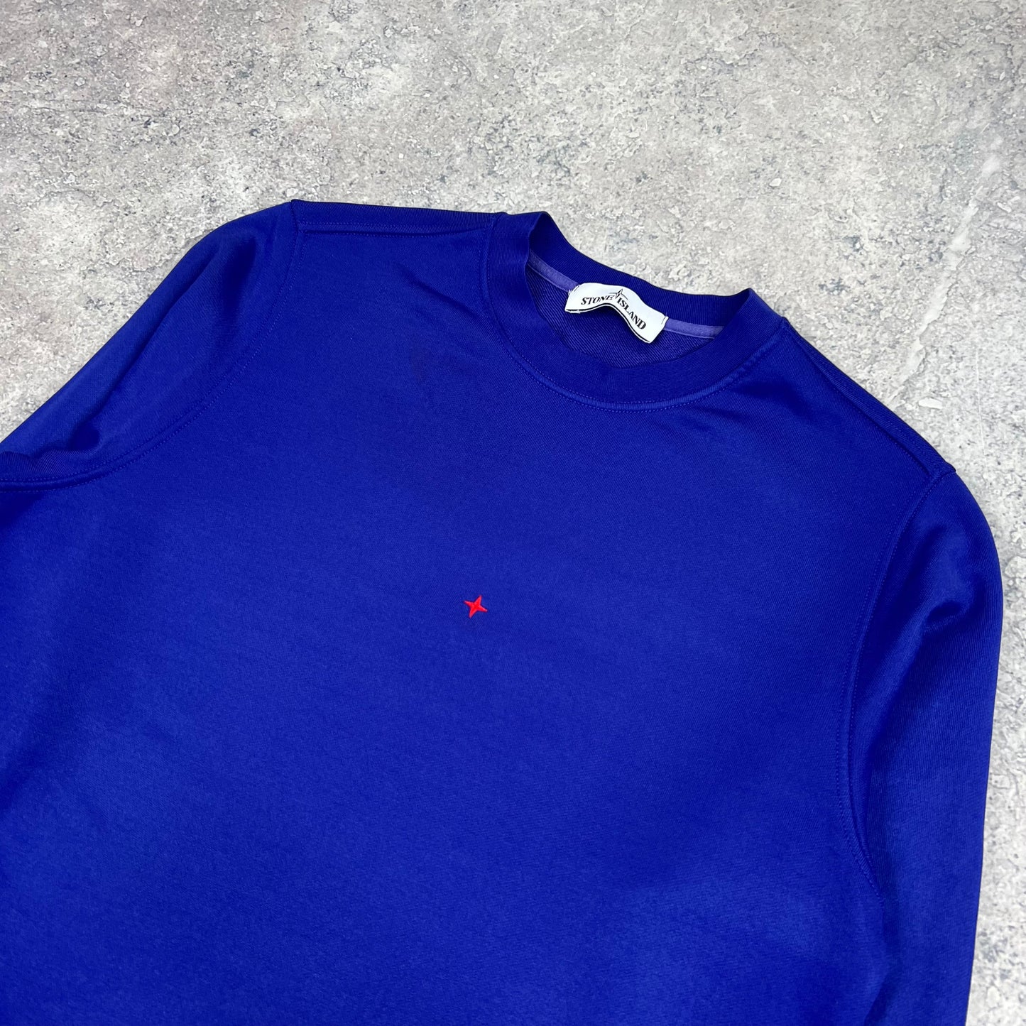 Stone Island Marina Blue Sweatshirt Medium 21.25”