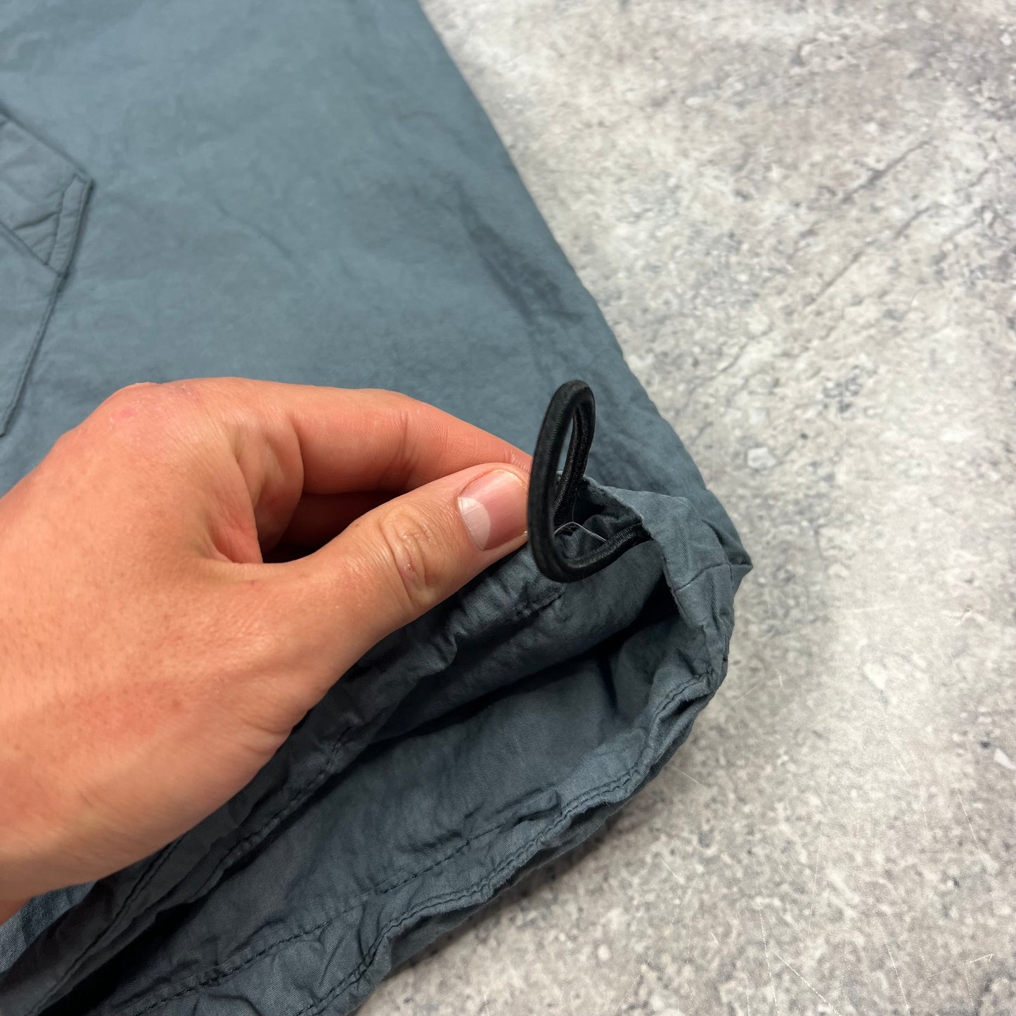 Stone Island Blue Poncho Hooded Smock Large 26”