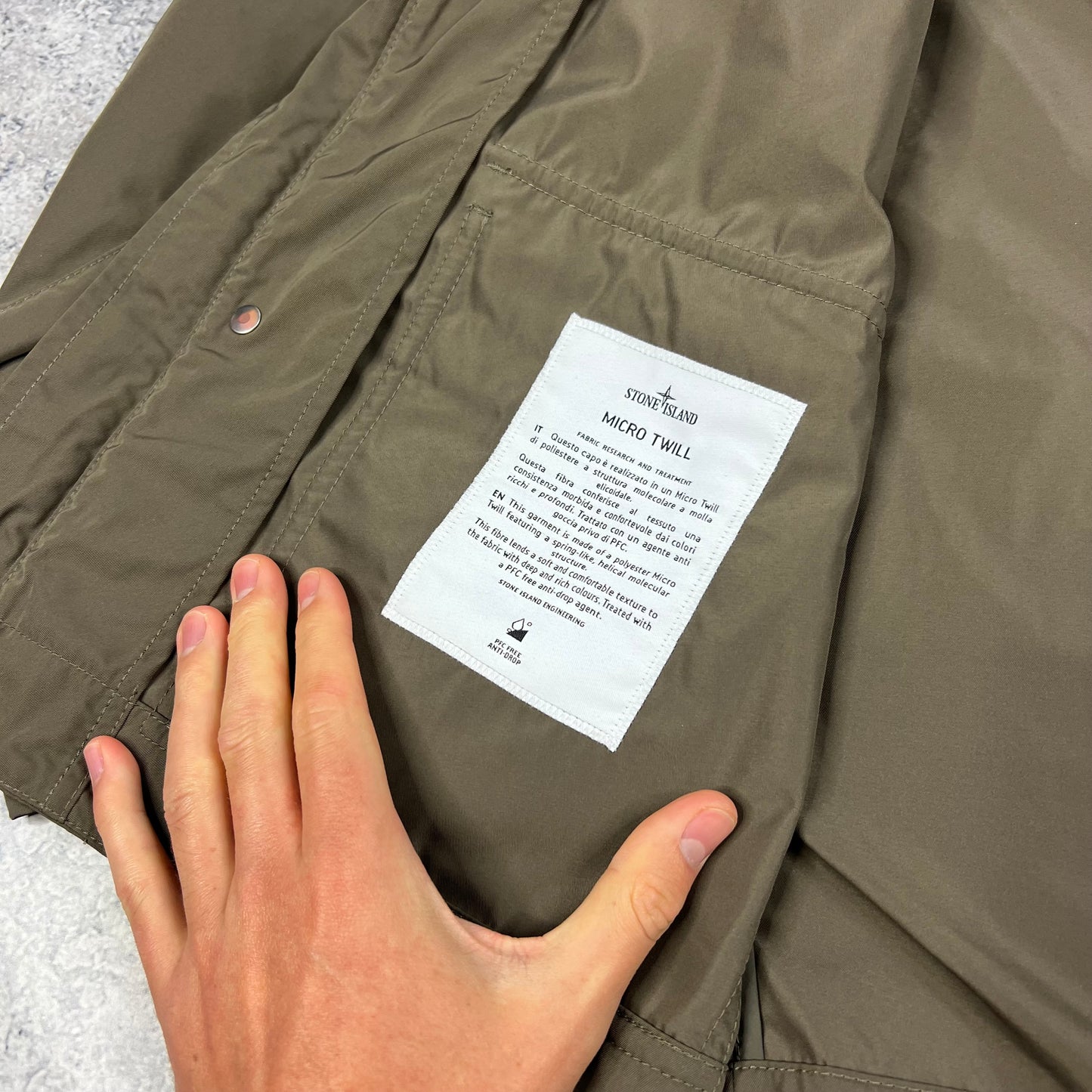 Stone Island Hooded Micro Twill Jacket Medium 22” BNWT