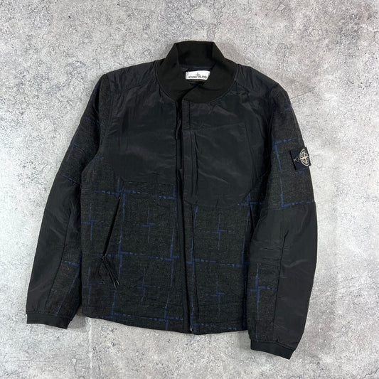 Stone Island x Dormeuil Nylon Metal Check Primaloft Jacket Large 22.5”