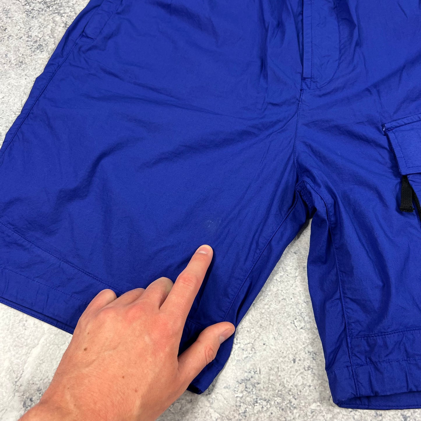 Stone Island Blue Comfort Cargo Shorts W30-32” BNWT