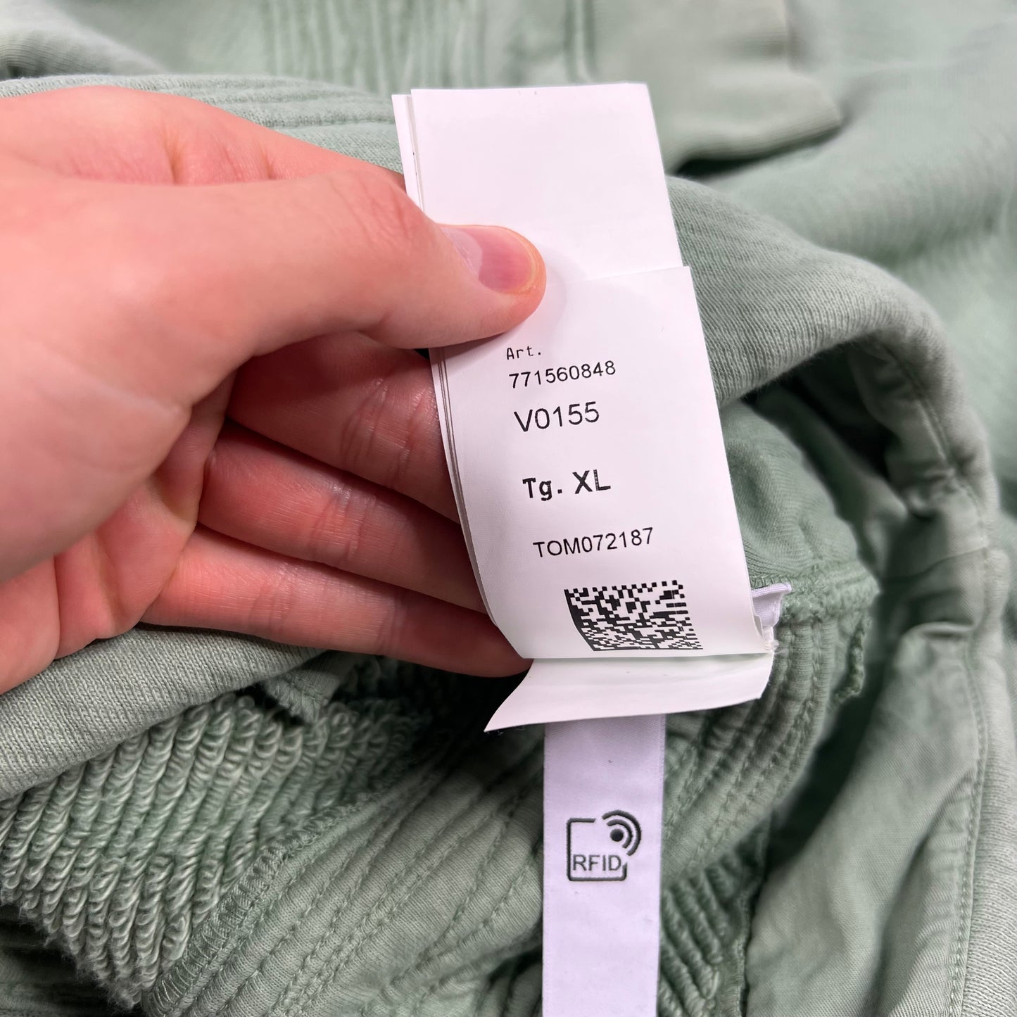 Stone Island Green Heavy Embroidered Logo Sweatshirt XL 25”