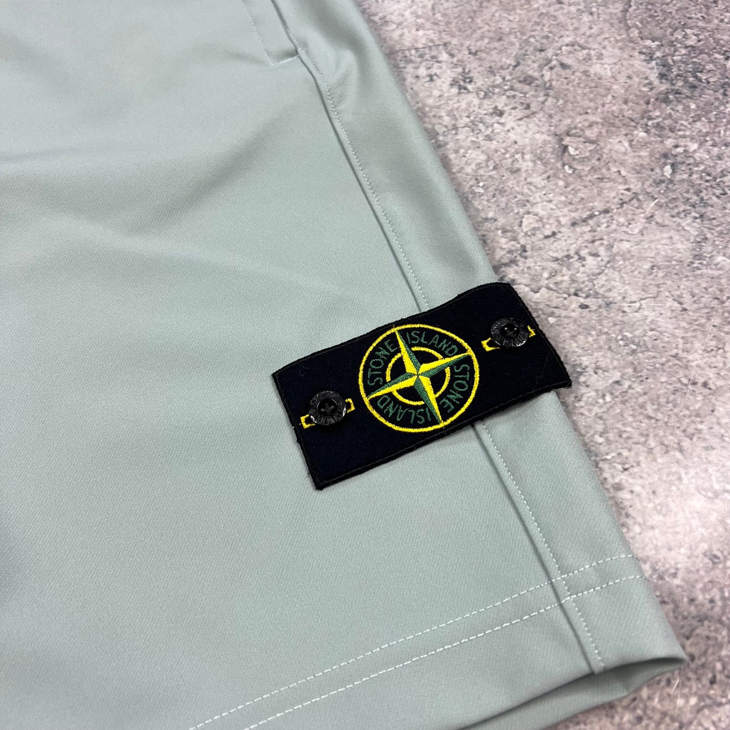 Stone Island Light Blue Softshell Shorts Small 30” BNWT