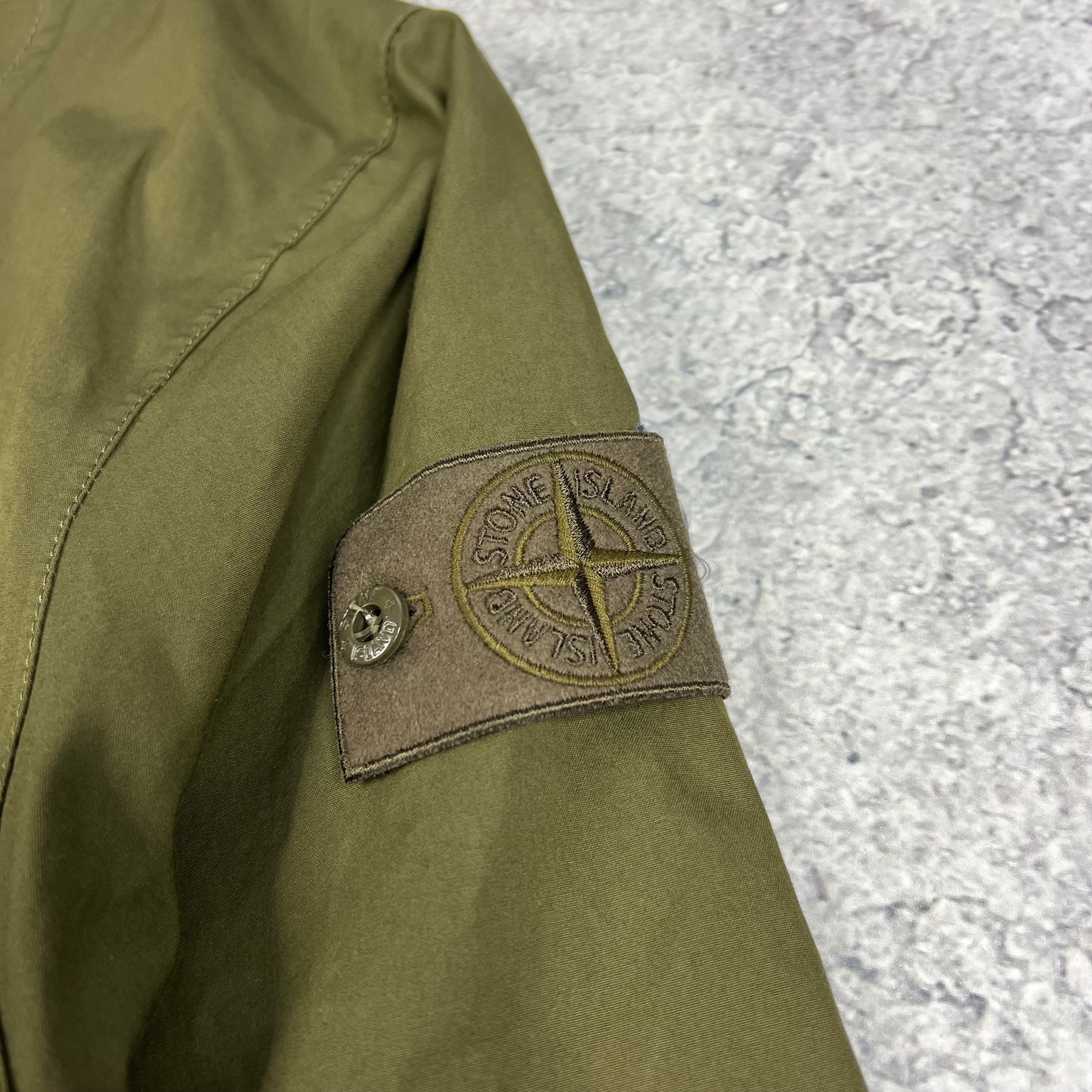Stone Island Ghost Khaki O Ventile Mac Jacket XL 26” BNWT