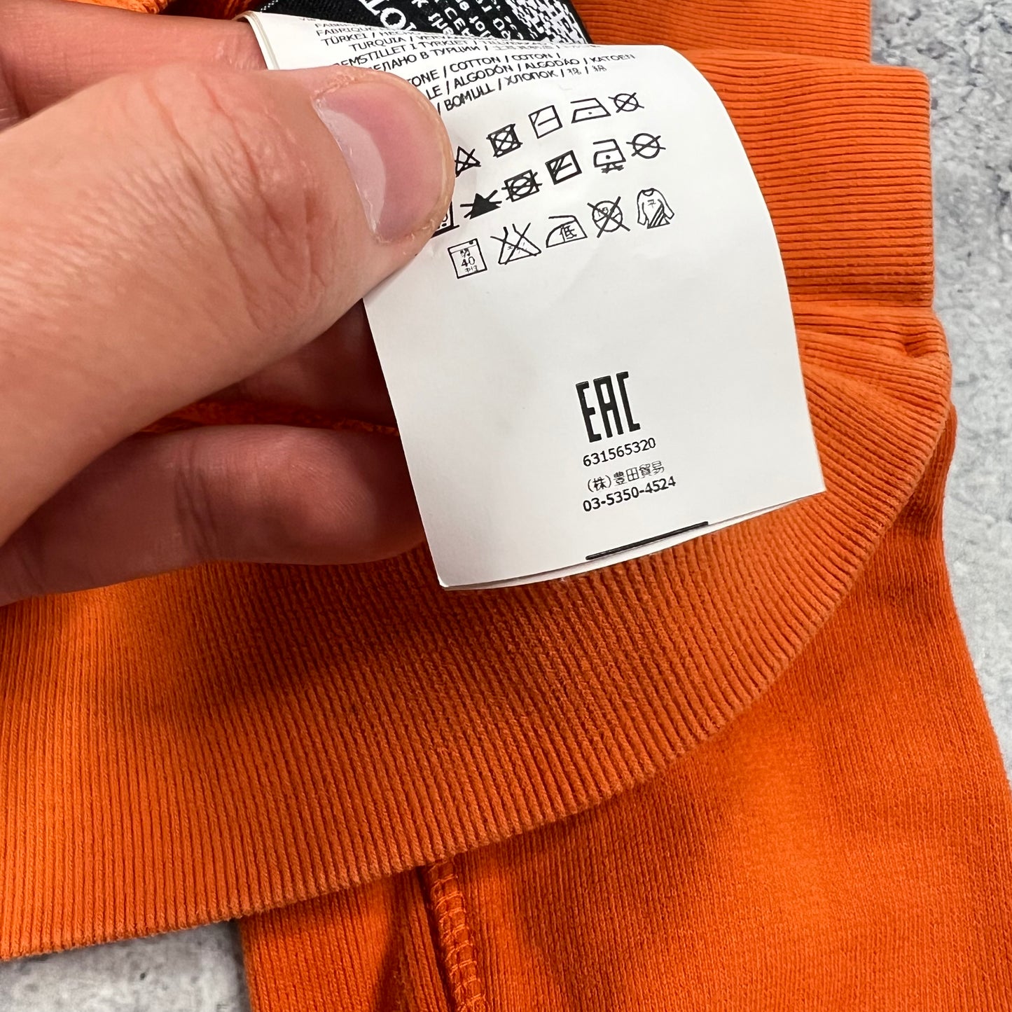 Stone Island Orange Sweatshirt Medium 20”