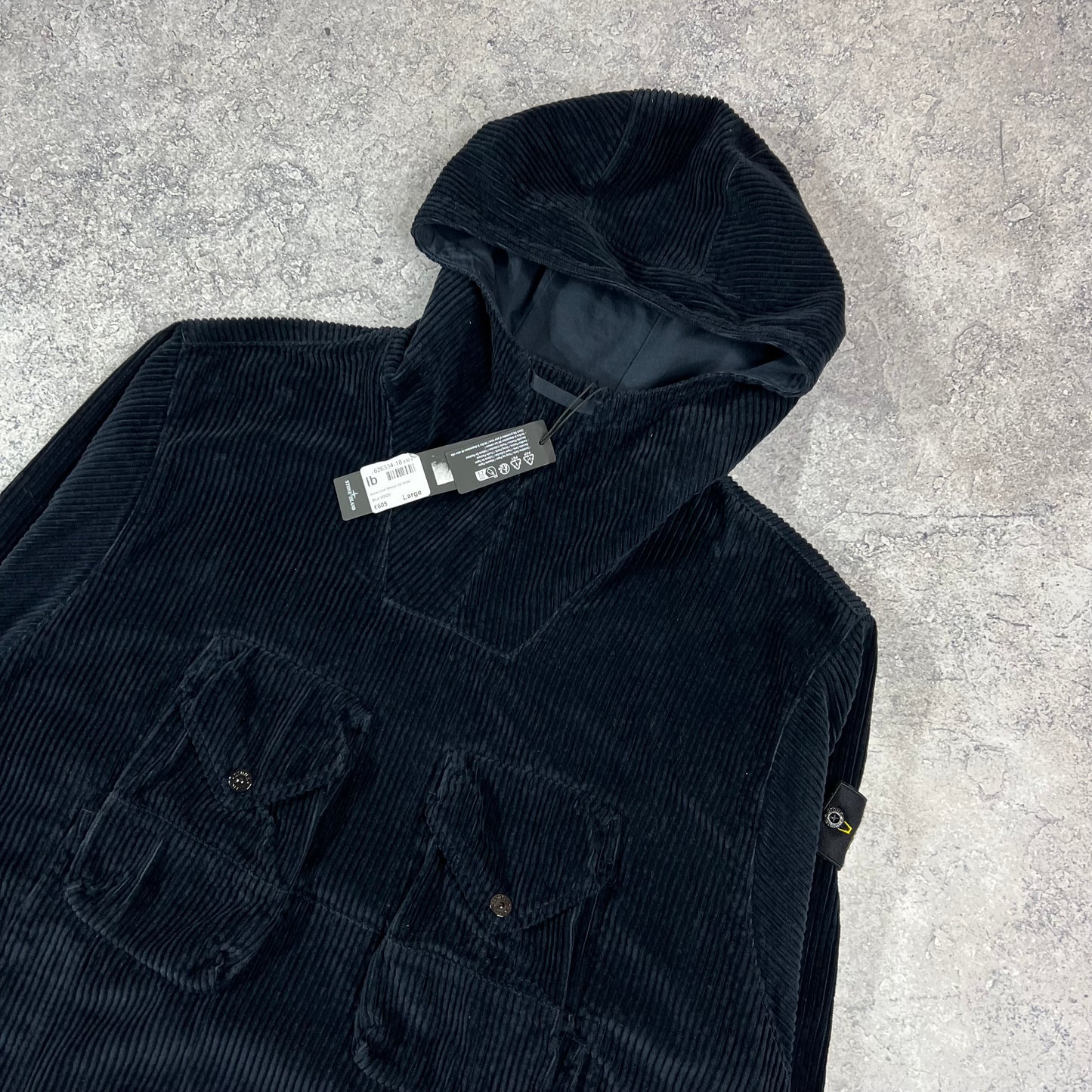 Stone Island Navy Corduroy Smock XL BNWT 27”