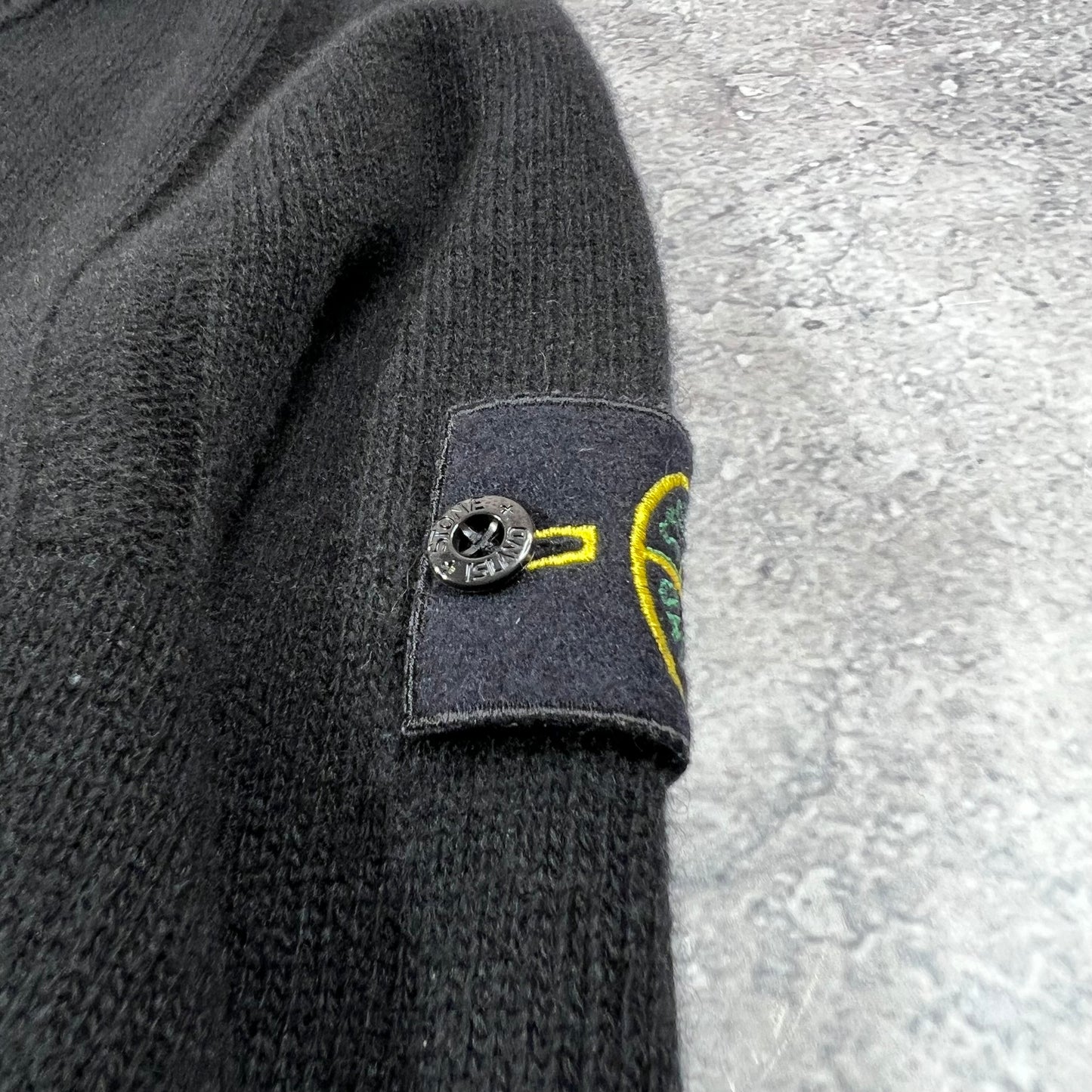 Stone Island Black Knit Jumper Large 21.75”