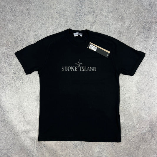 Stone Island Black Institutional 2 T-Shirt Medium 20” BNWT