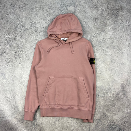 Stone Island Pink Hoodie Small 20.5”