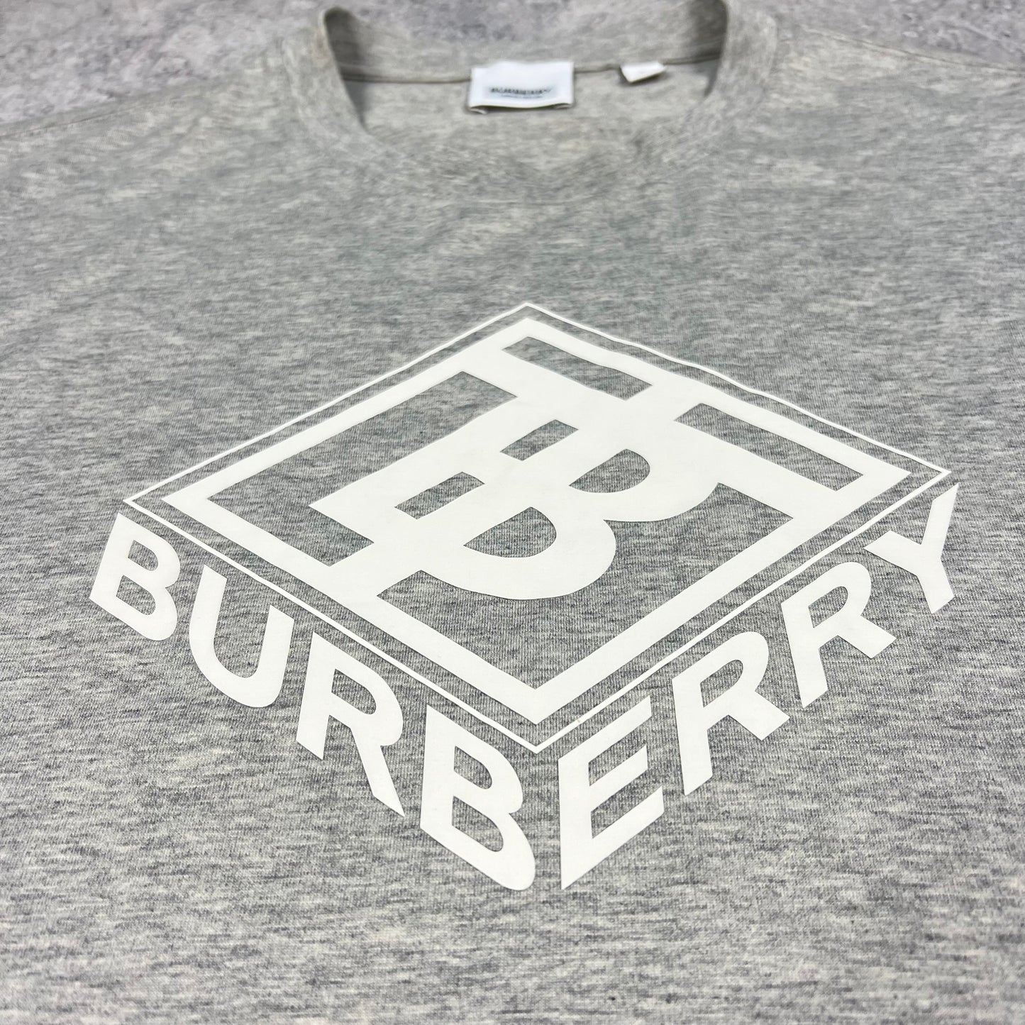 Burberry Grey Logo T-Shirt XL 25.25”