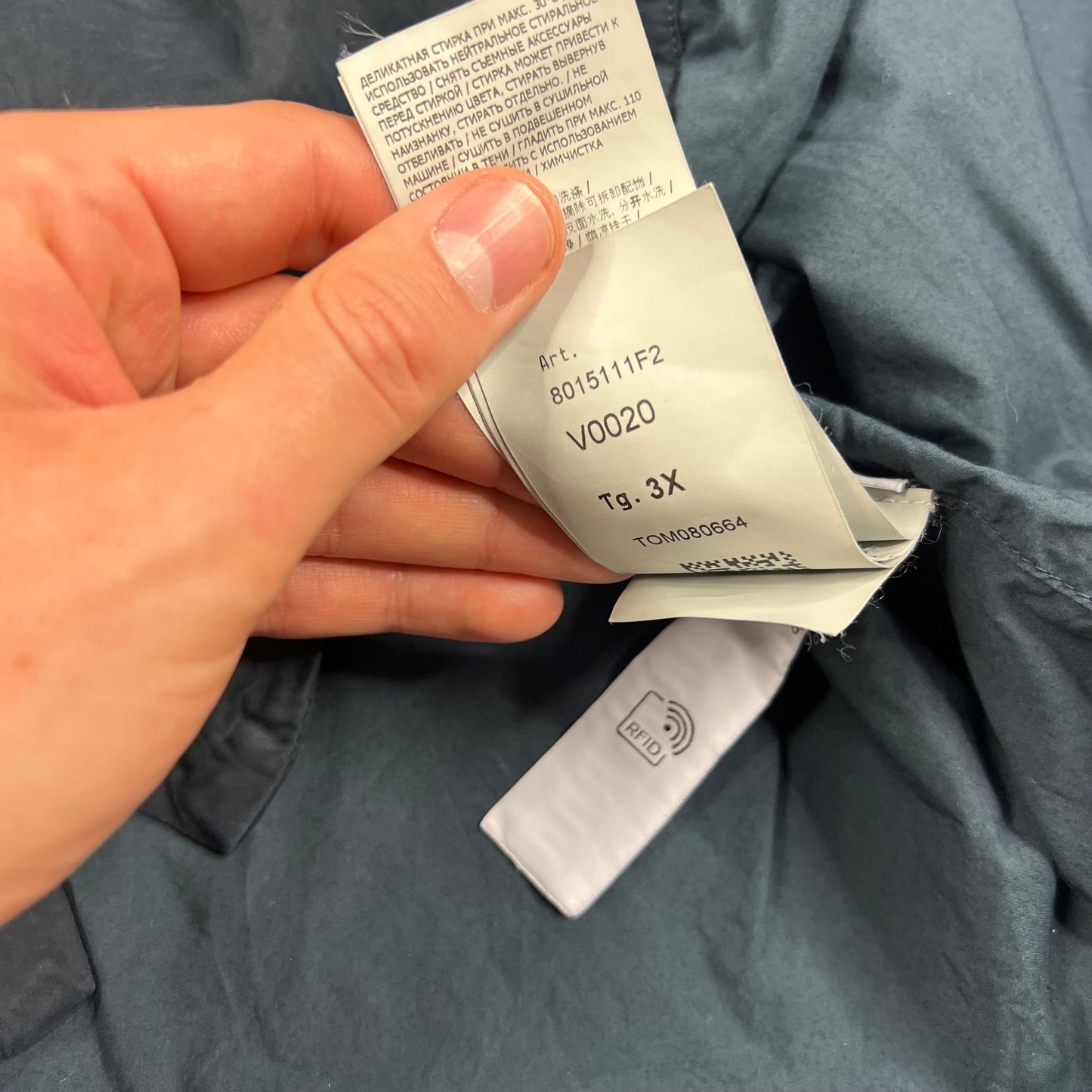 Stone Island Ghost Navy Cupro Satin Overshirt 3XL 27.5”