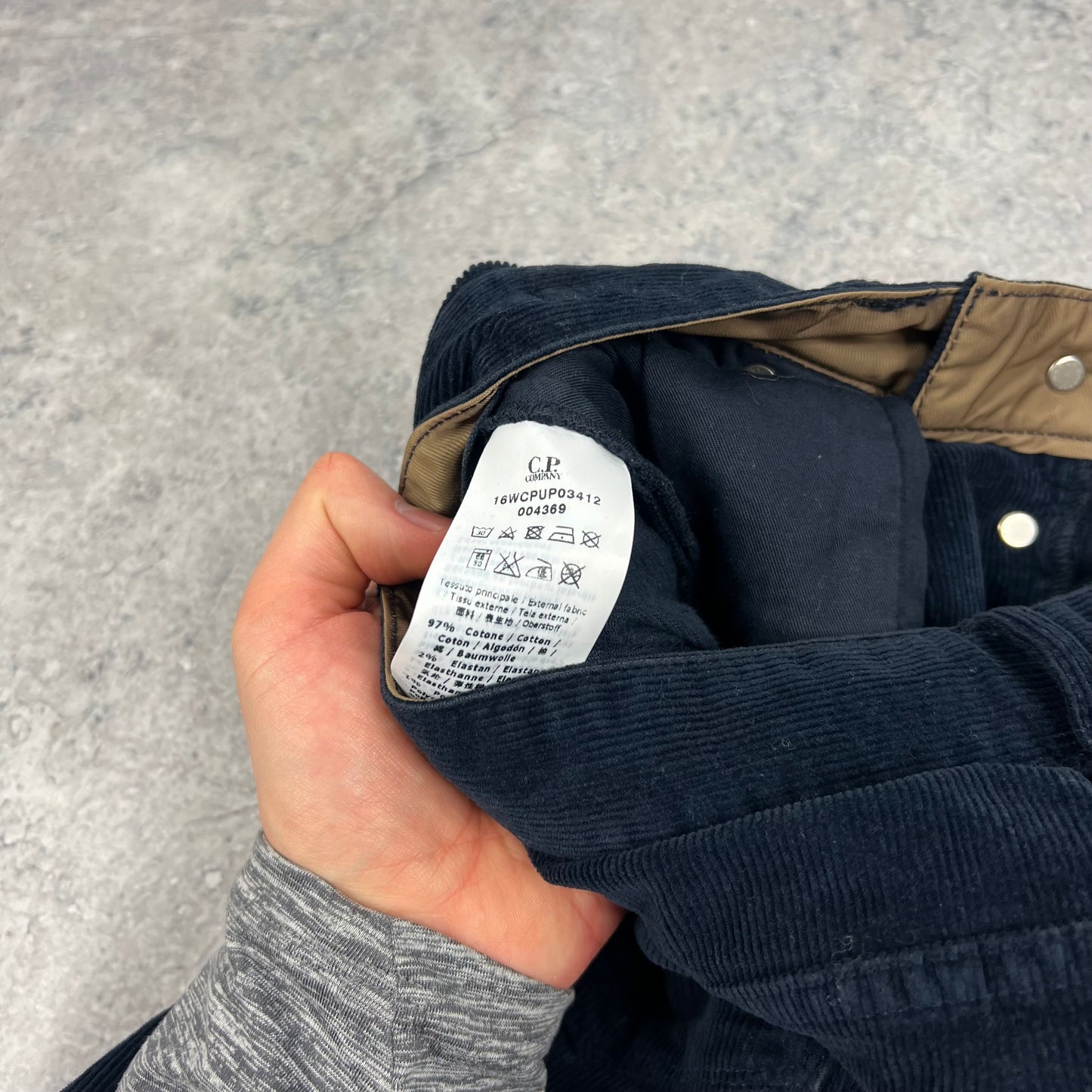 CP Company Navy Corduroy Trousers W31” BNWT