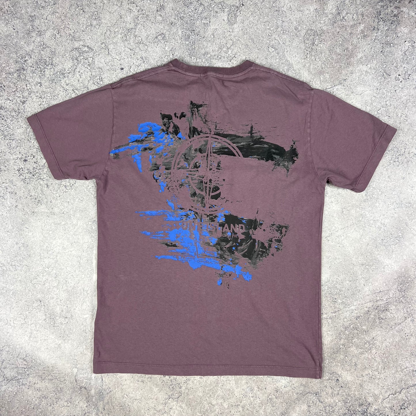 Stone Island Paint Logo T-Shirt XL 21.75”