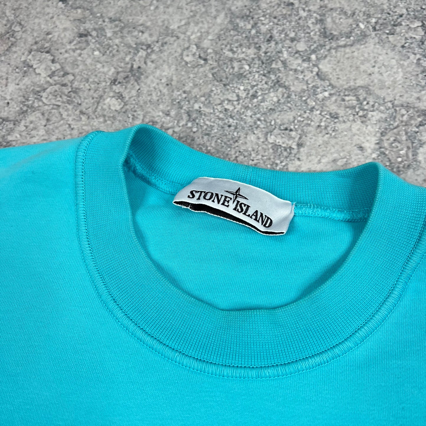 Stone Island Light Blue Sweatshirt Small 21”