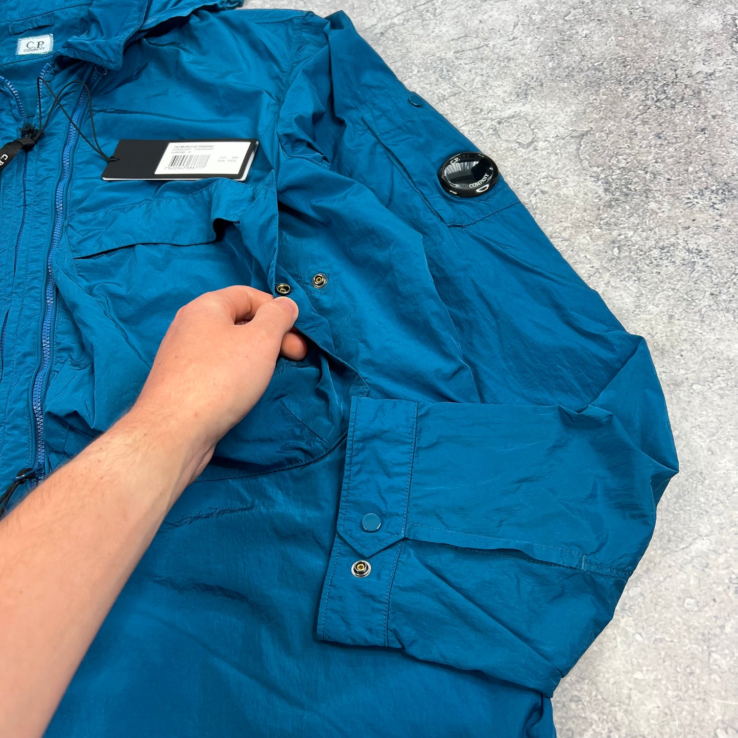 CP Company Blue Chrome Lens Jacket 3XL 25” BNWT