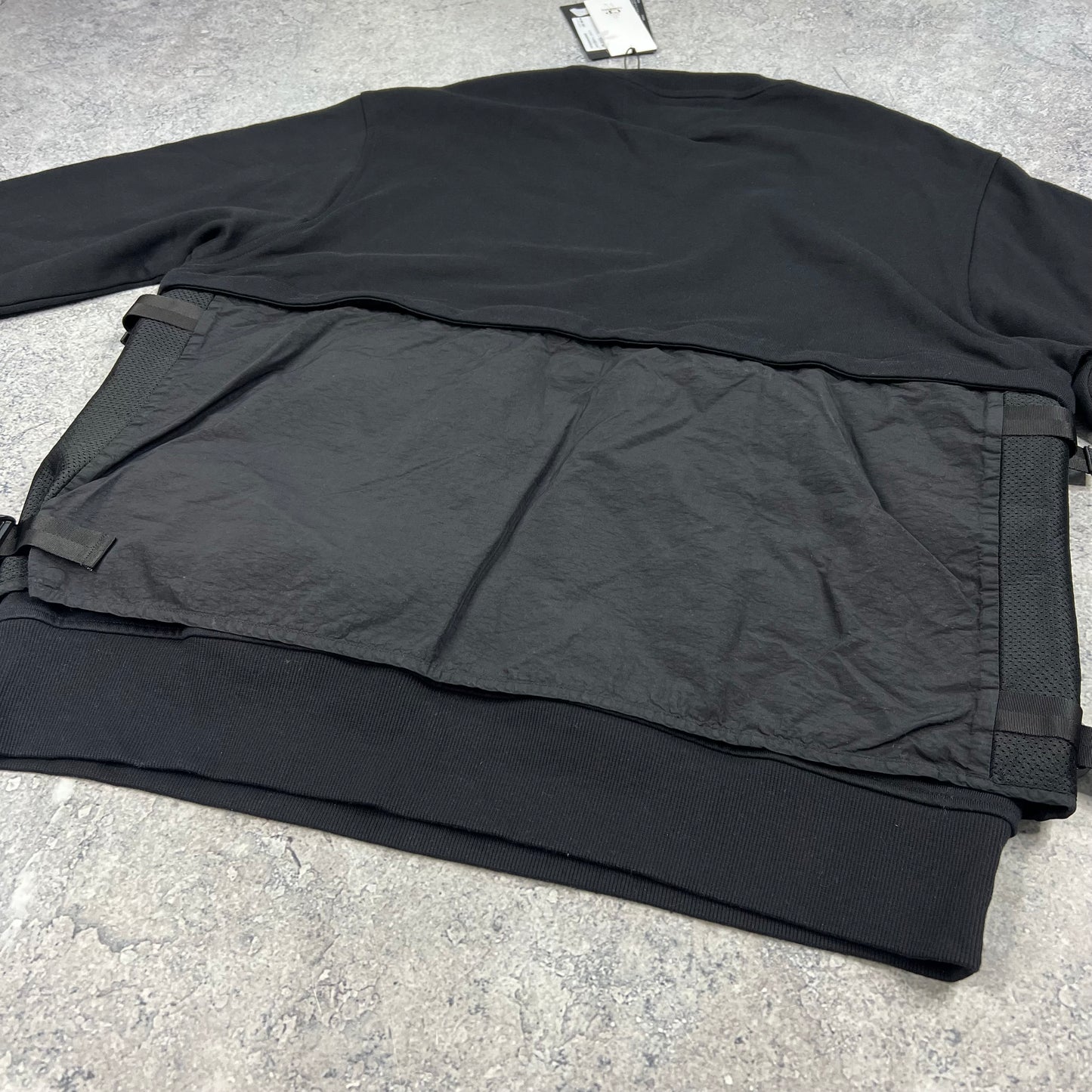 CP Company Black Detachable Vest Sweatshirt XXL 25.5” BNWT