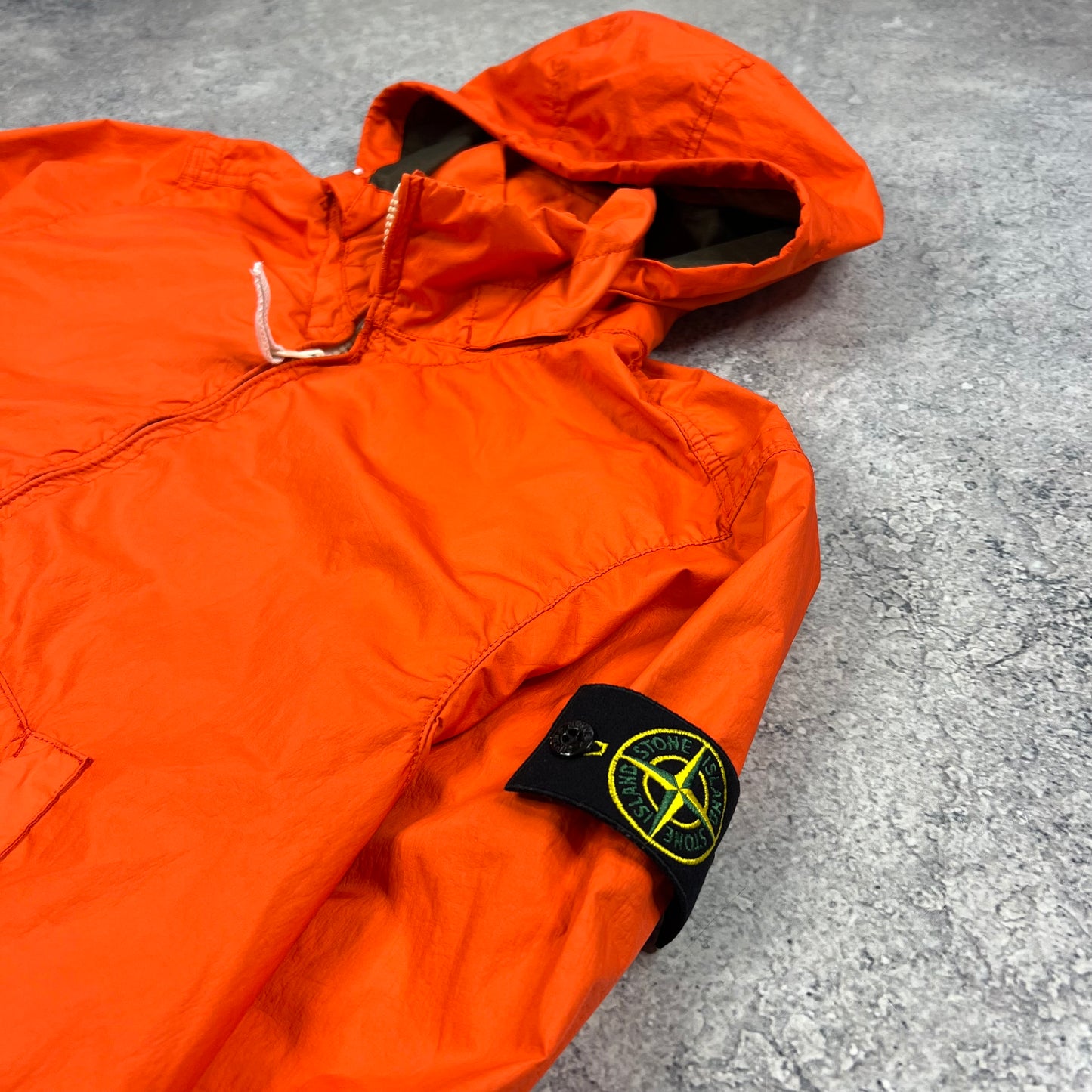 Stone Island Orange Membrana Jacket Large 23”