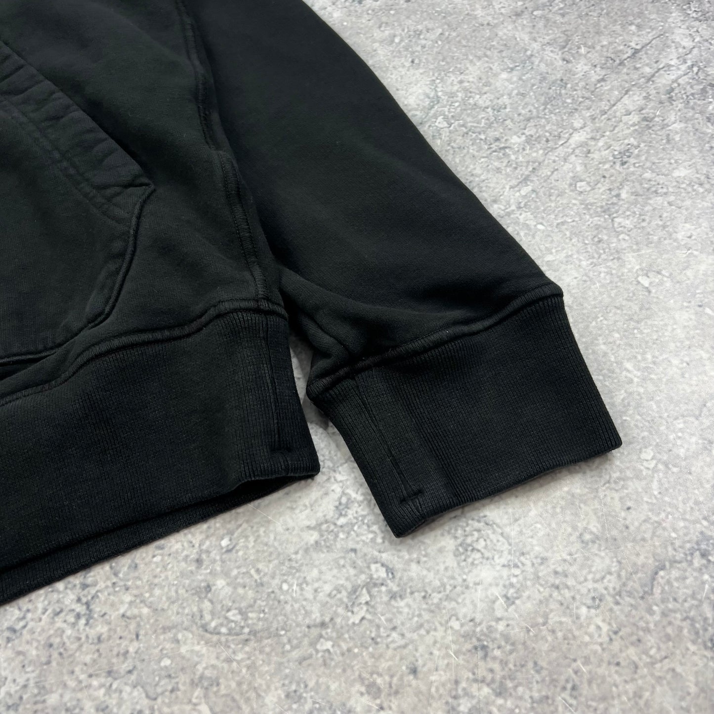 Stone Island Black Pullover Hoodie Small 20.5”