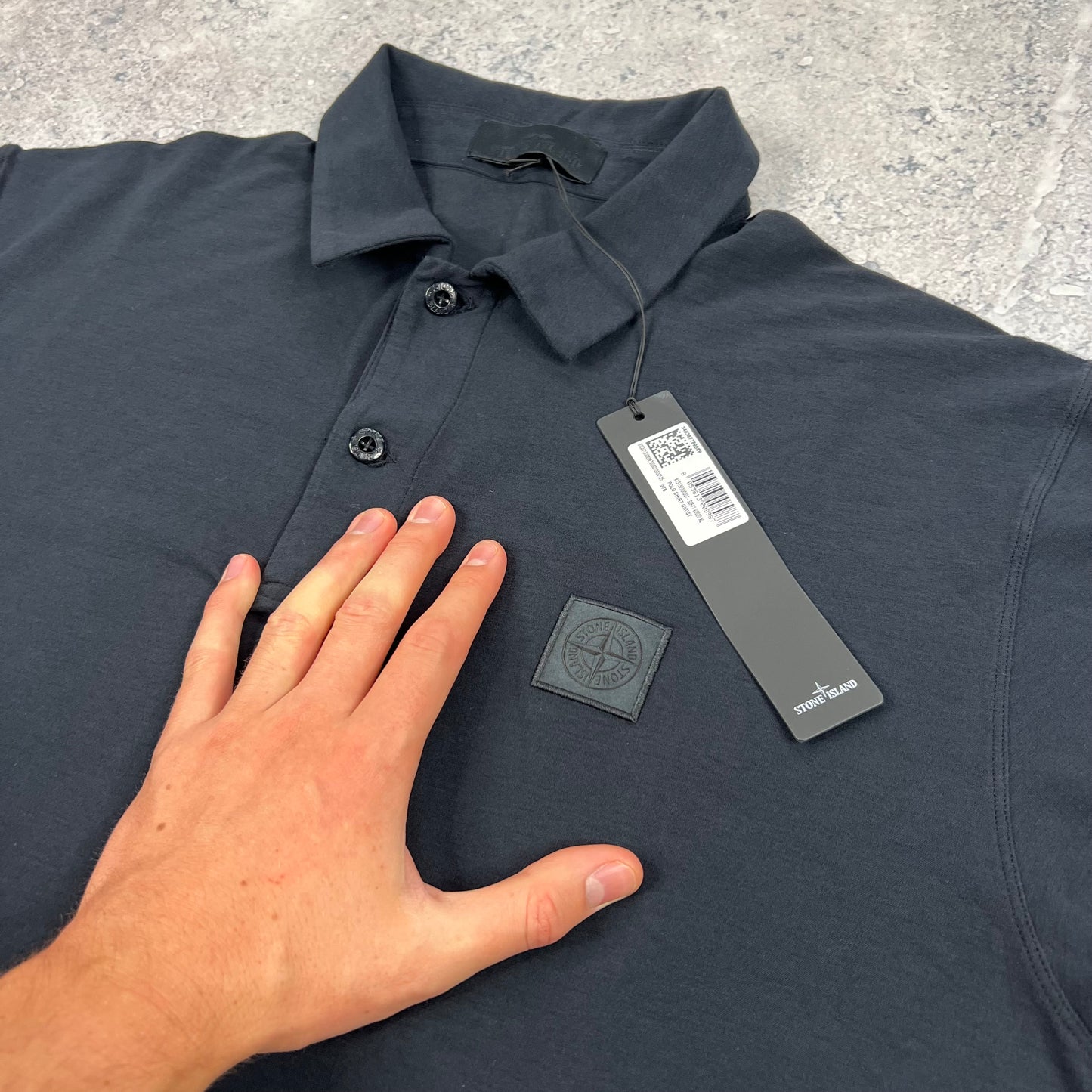 Stone Island Navy Ghost Polo Shirt XL 23” BNWT