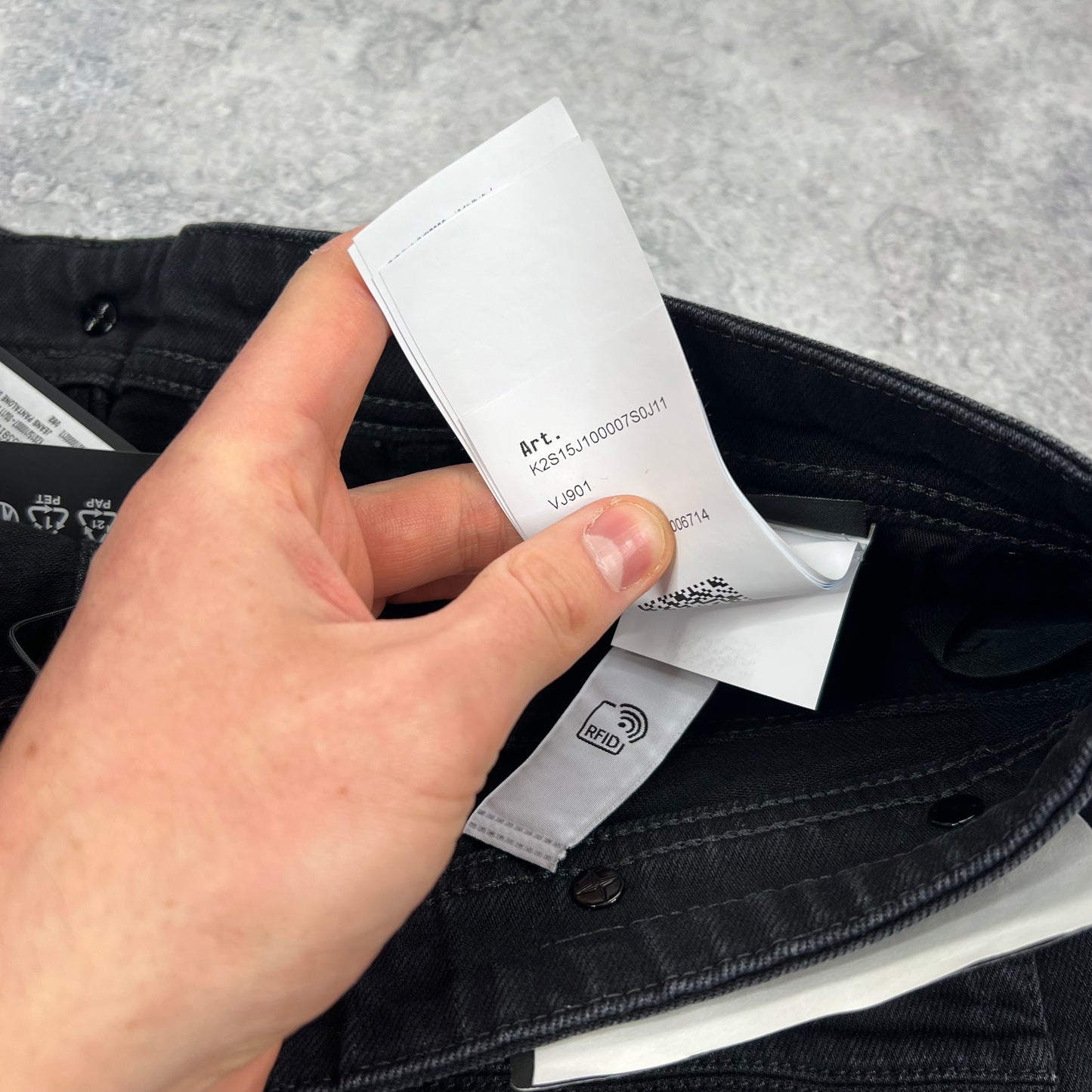 Stone Island Black Denim Slim Jeans BNWT