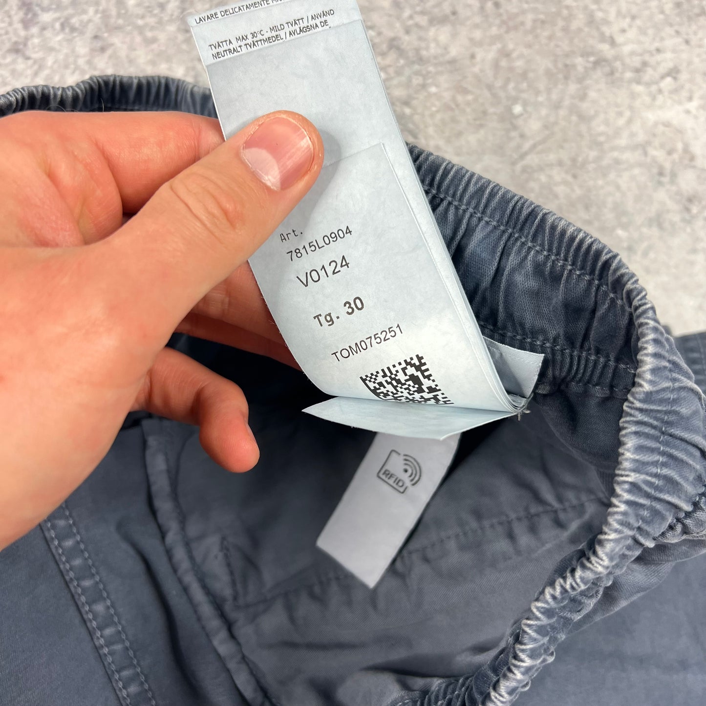 Stone Island Blue Comfort Cargo Shorts W30”