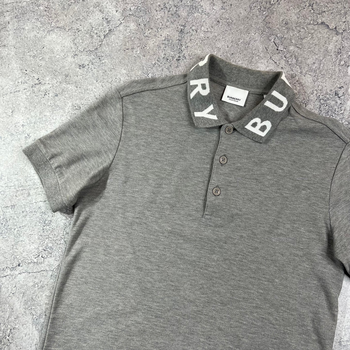 Burberry Grey Polo Shirt XXS 18.5”