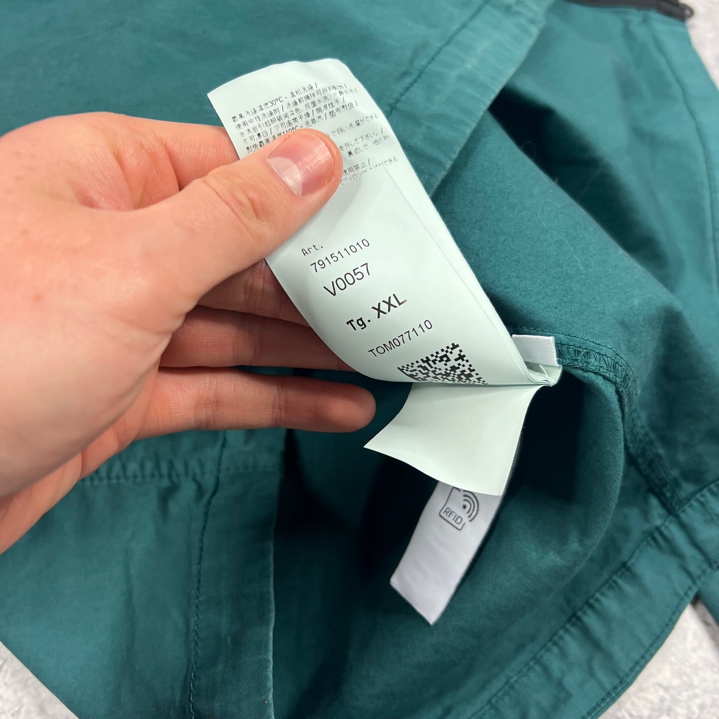 Stone Island Petrol Green Overshirt XXL 25”