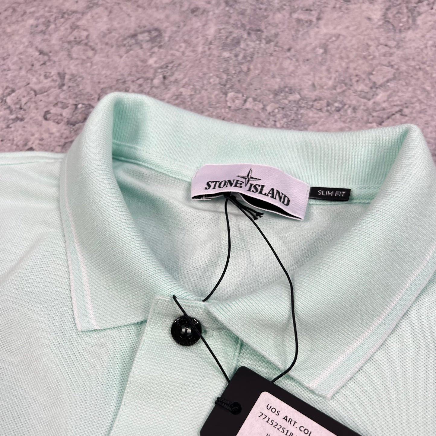 Stone Island Light Blue Polo Shirt XL Slim Fit 22” BNWT