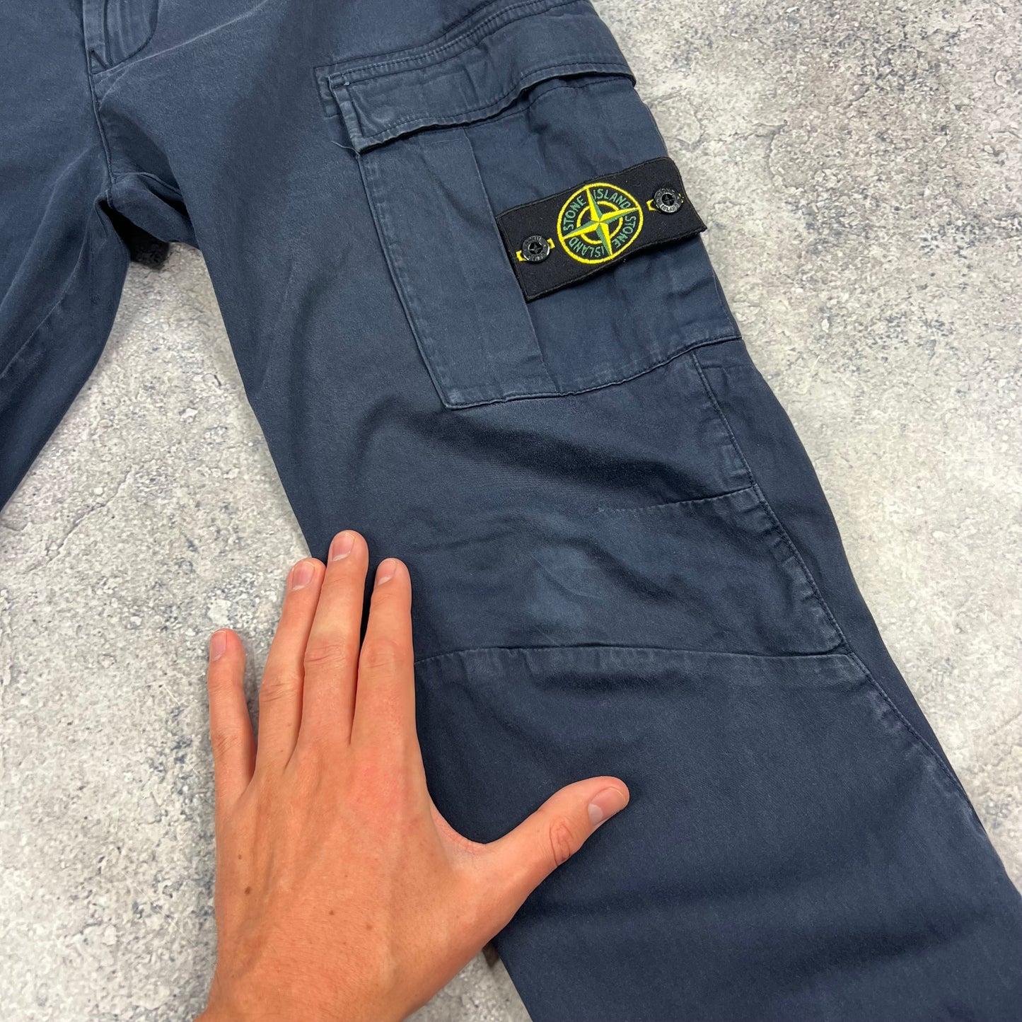 Stone Island Navy Cargo Trousers W30”