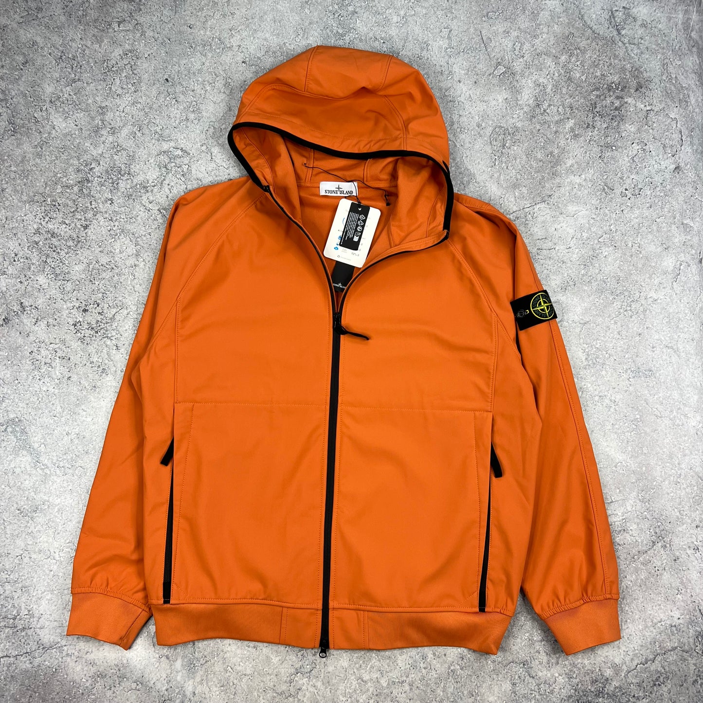 Stone Island Orange Light Softshell Jacket XXL 25” BNWT