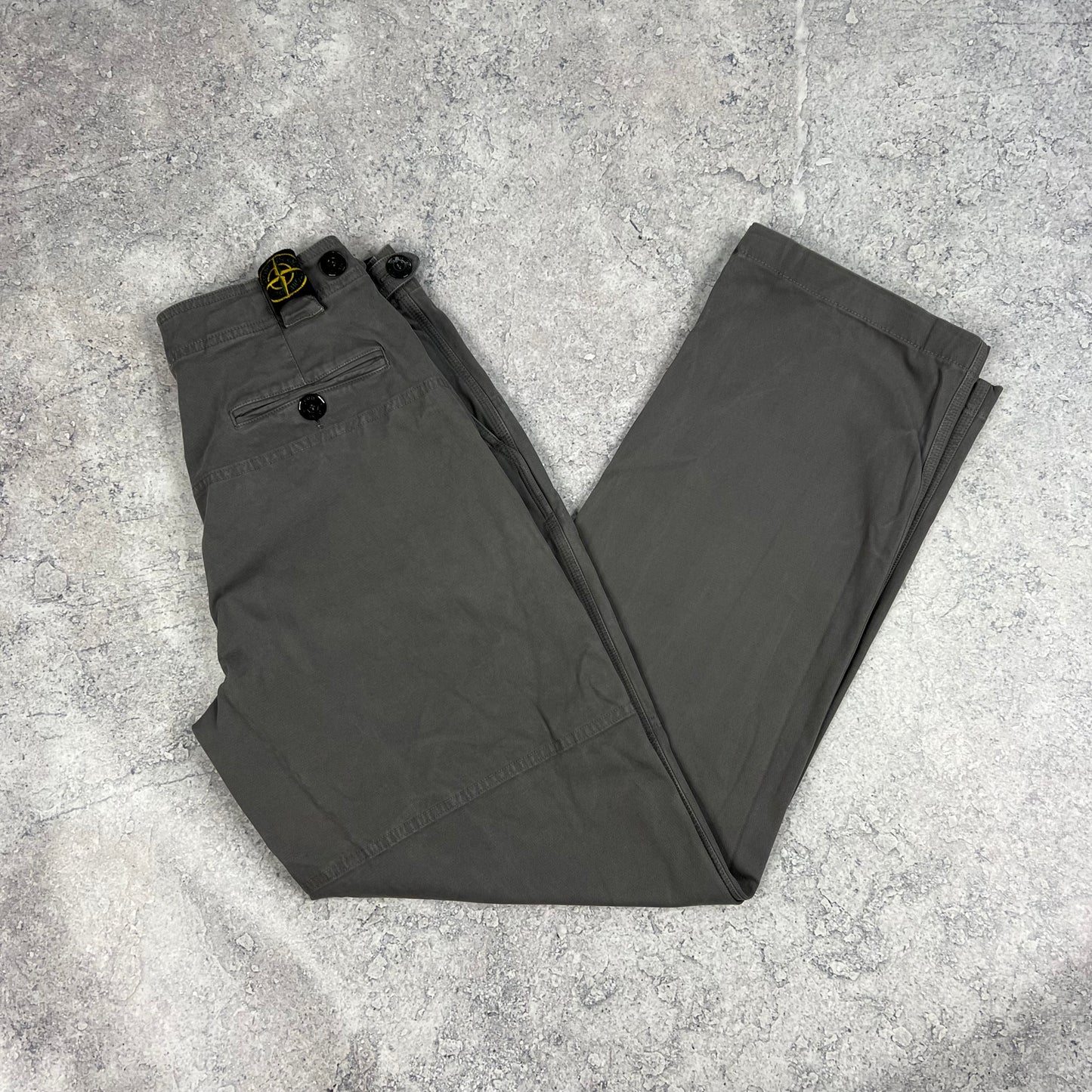 Stone Island Grey Cotton Trousers 29-30”