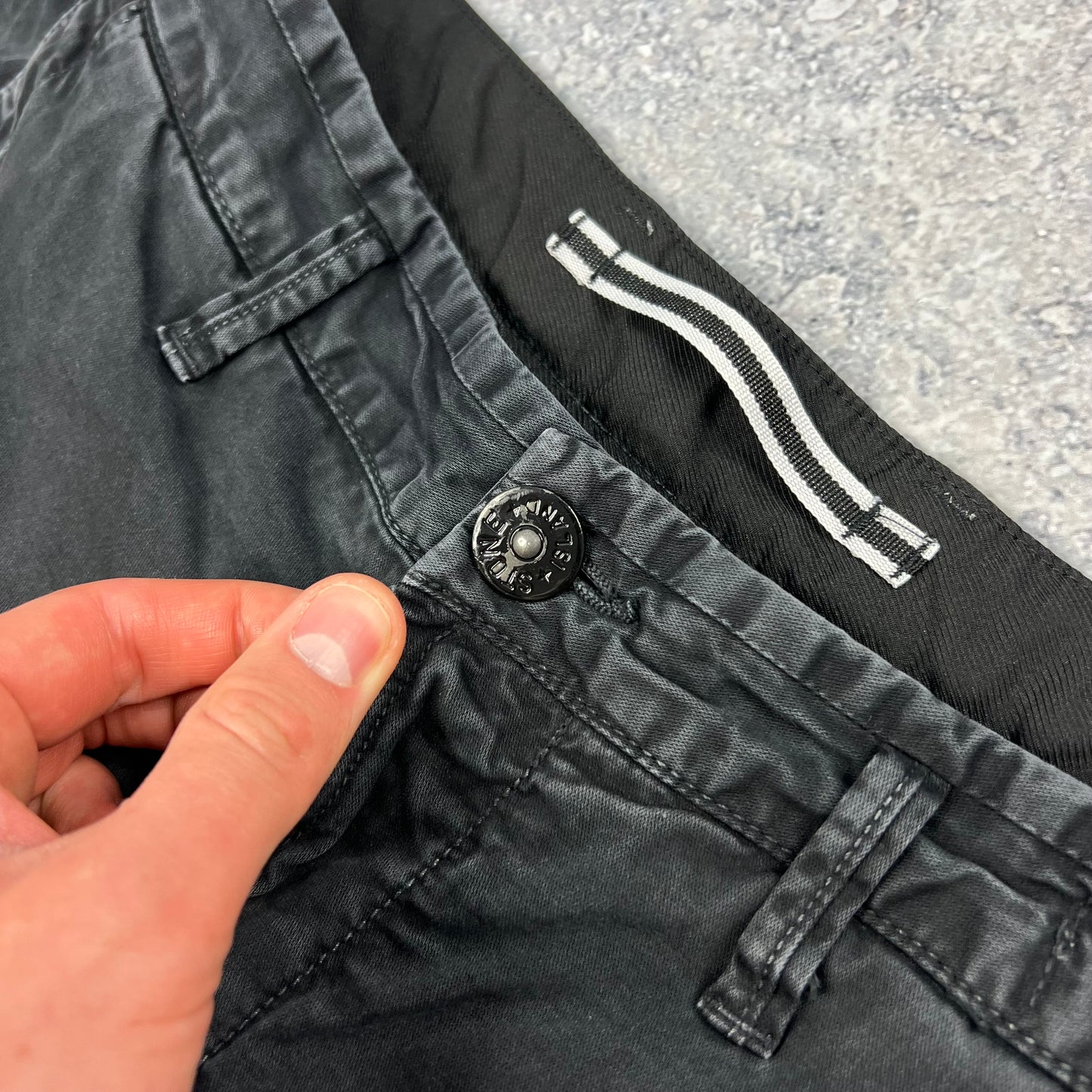Stone Island Black Cargo Shorts W31”