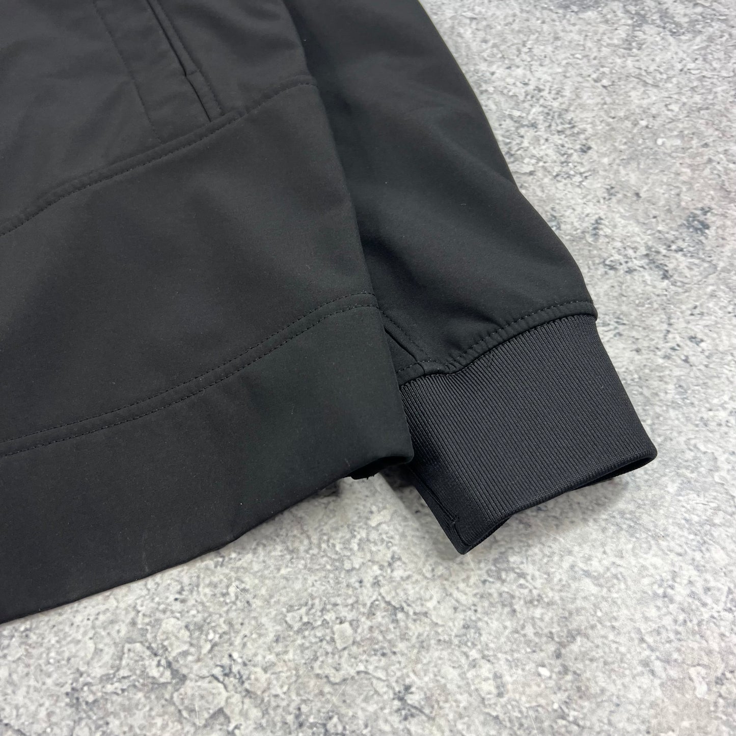 Stone Island Black Softshell Jacket Medium 21.5”