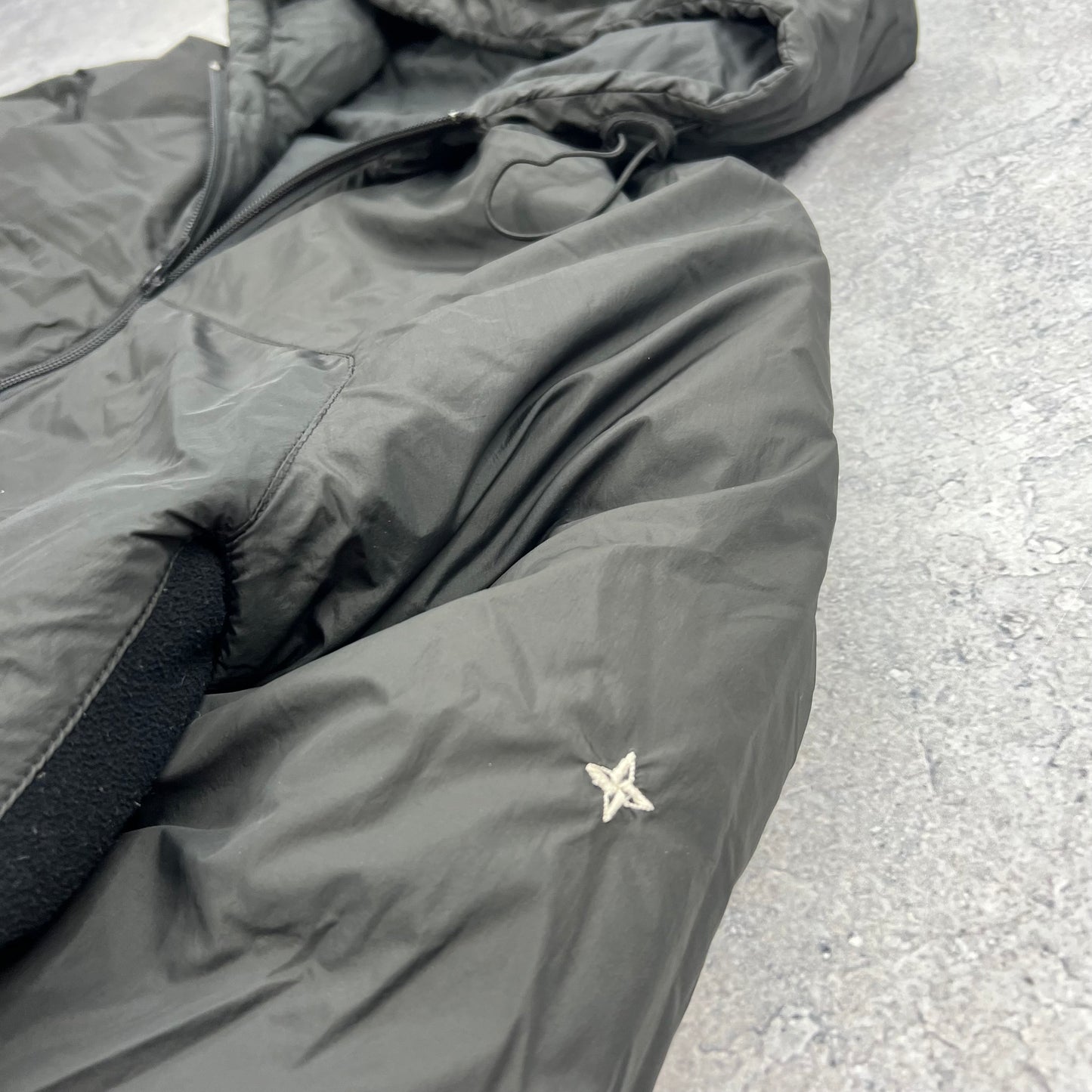 Stone Island Denims Grey Goose Down Jacket Large 24”