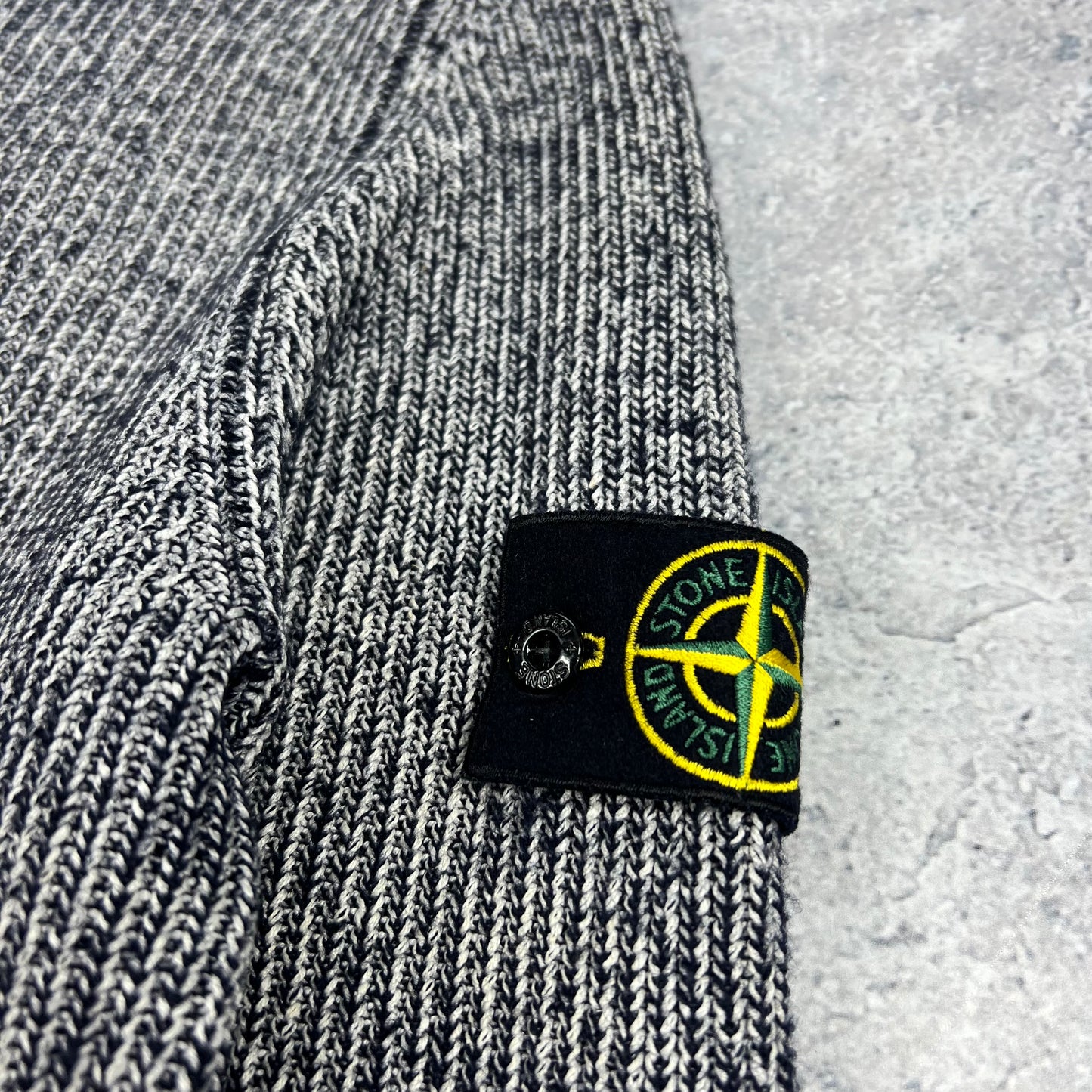 Stone Island Navy Knit Sweatshirt XL- Fits M 20.25”