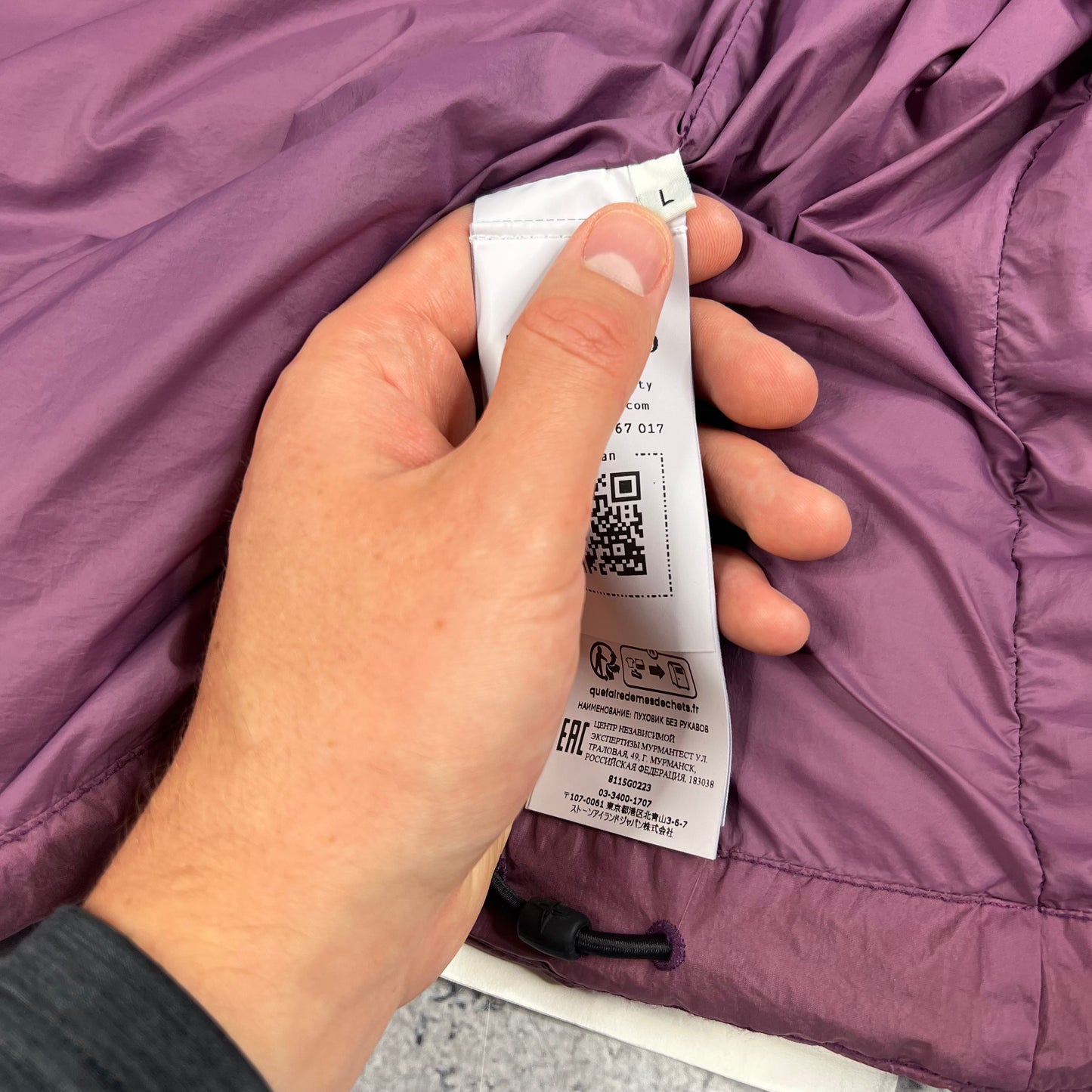 Stone Island Crinkle Reps Down Gilet Large 24.25” BNWT